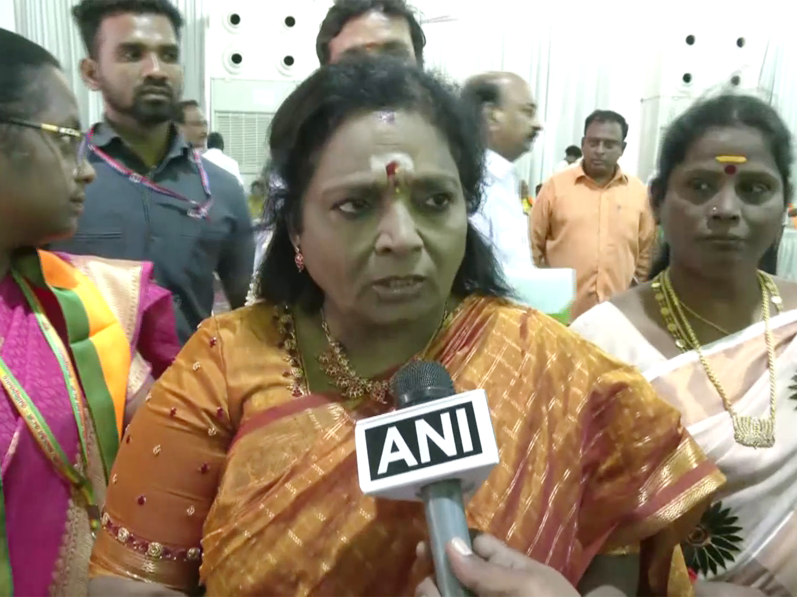 Former Telangana Governor and BJP leader Tamilisai Soundararajan. (Photo/ANI)