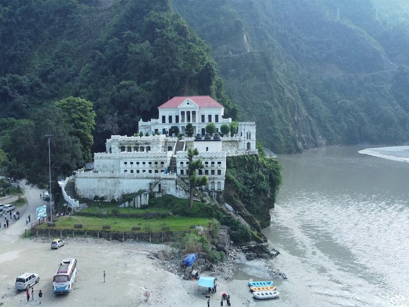 Aerial view of the Rani Mahal in Palpa, Nepal (Photo/ANI)