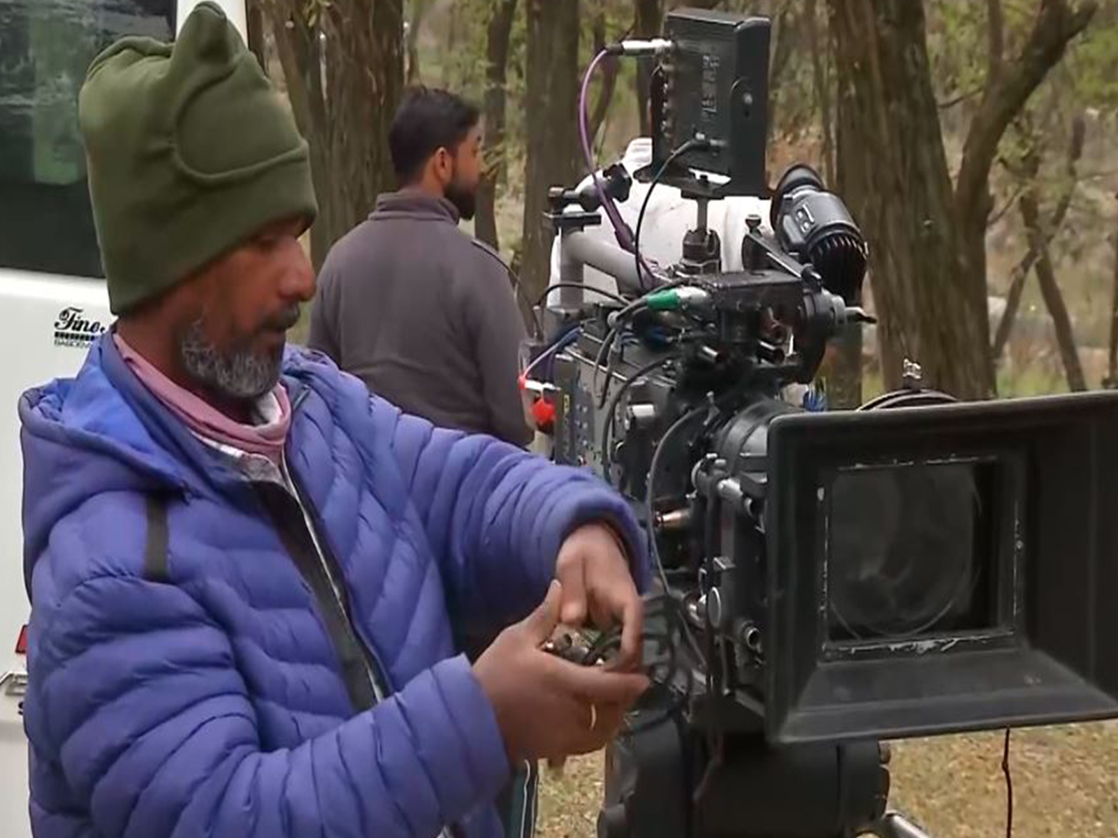 Tollywood film being shot in Srinagar (Image source/ANI) 
