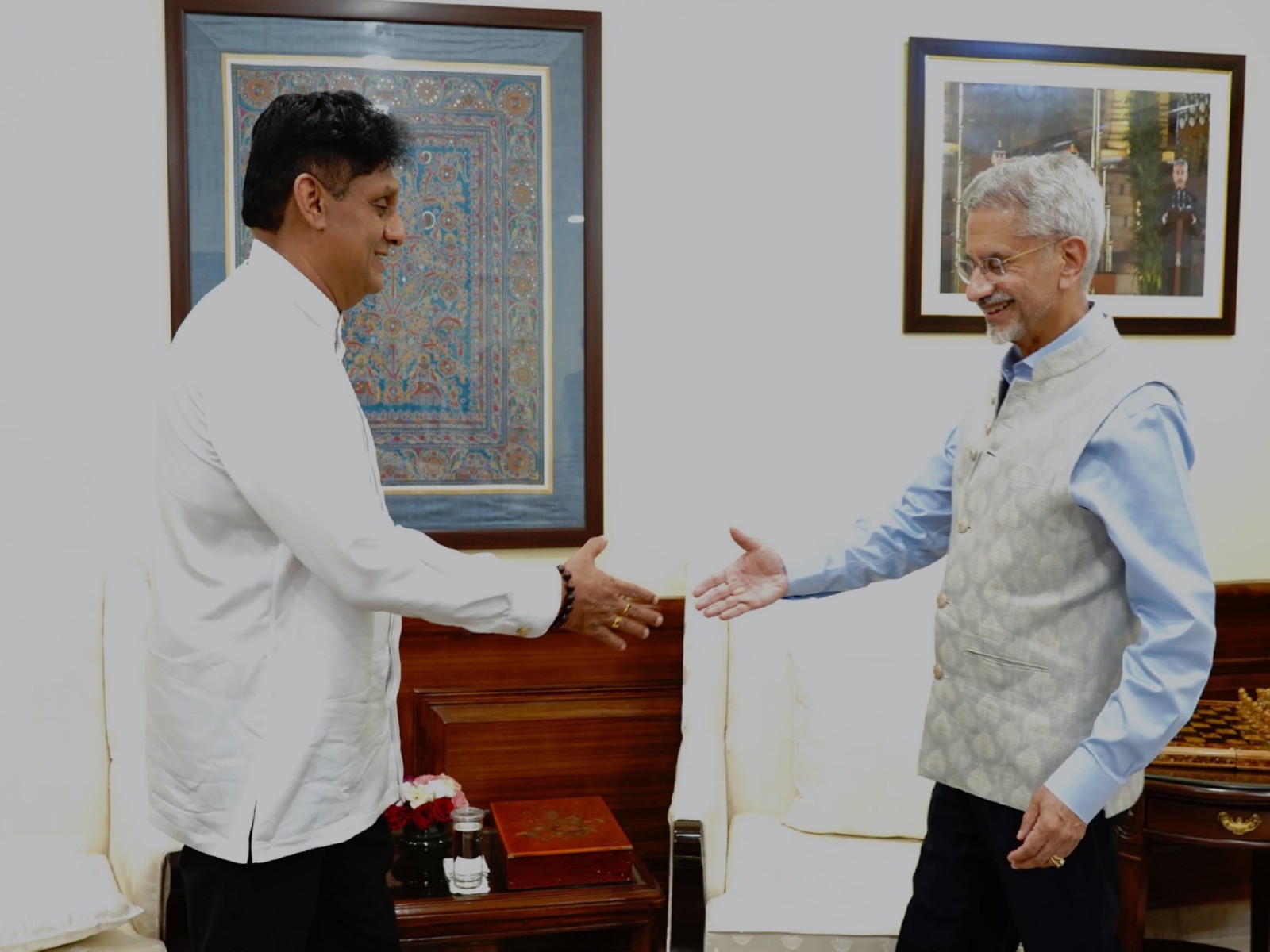 EAM S. Jaishankar meets Sri Lankan Opposition Leader Sajith Premadasa in New Delhi  (Photo:X/@DrSJaishankar)