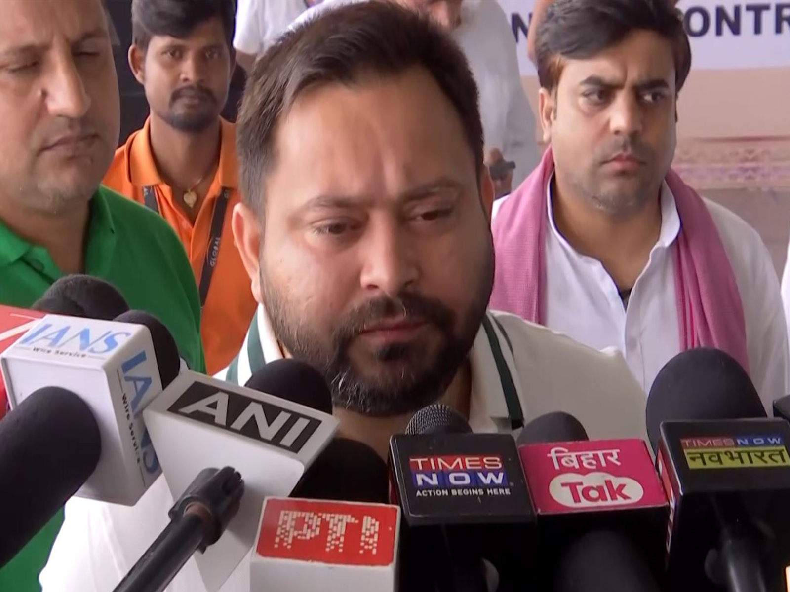 RJD leader and Mahagathbandhan's Chief Ministerial face Tejashwi Yadav (Photo/ANI)