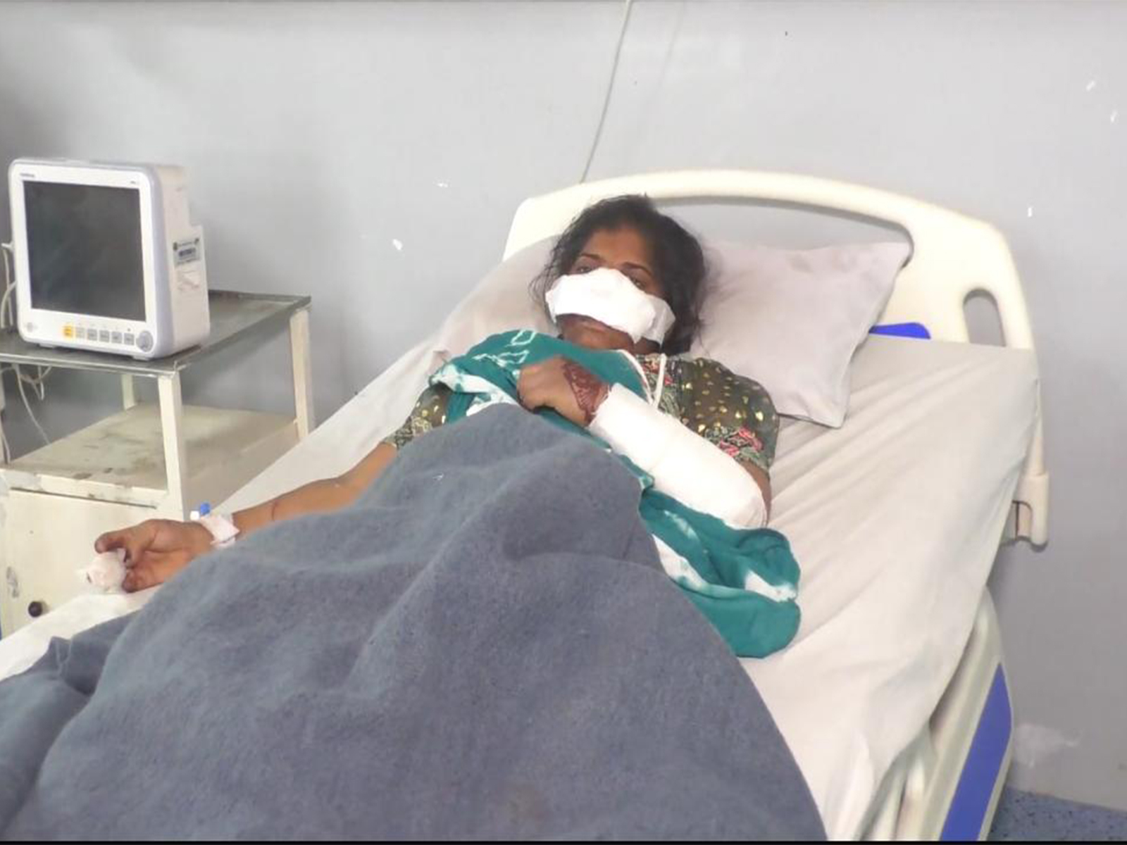 Woman undergoing treatment (Photo/ANI)