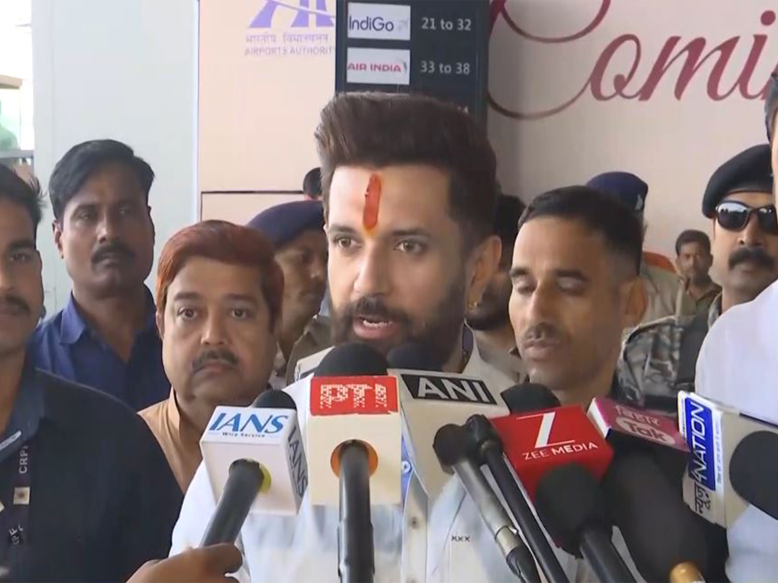 Union Minister and LJP(RV) chief Chirag Paswan (Photo/ANI) 