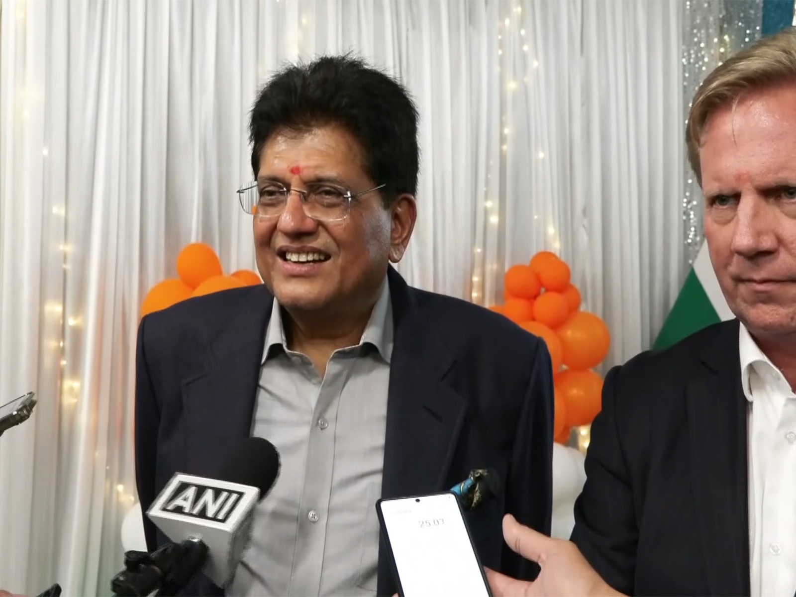 Piyush Goyal, Union Commerce and Industry Minister and Todd McClay, Minister for Trade of New Zealand (Photo/ANI)