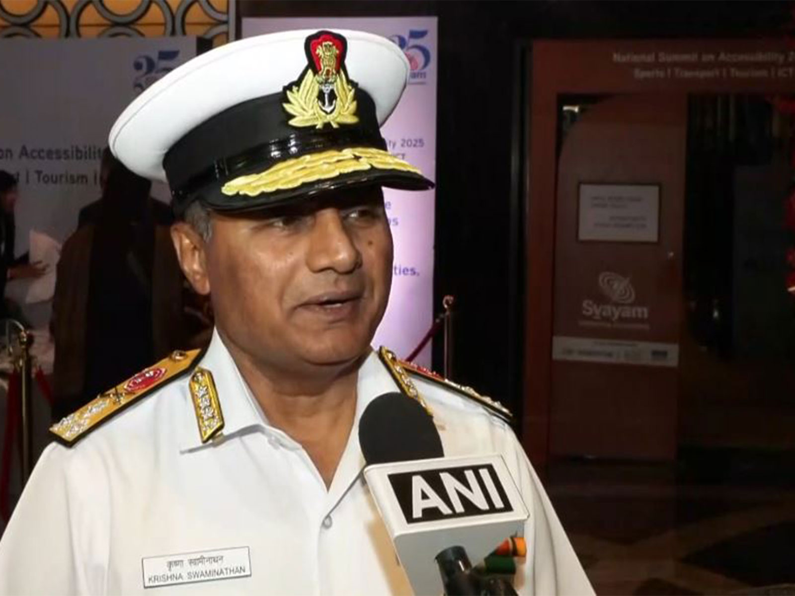 Vice Admiral Krishna Swaminathan (Photo/ANI)