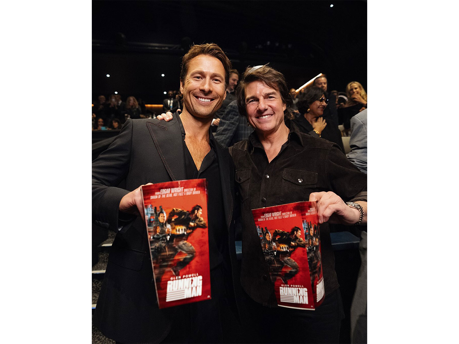 Tom Cruise, Glen Powell pose at 'The Running Man' screening (Photo/Instagram@tomcruise)