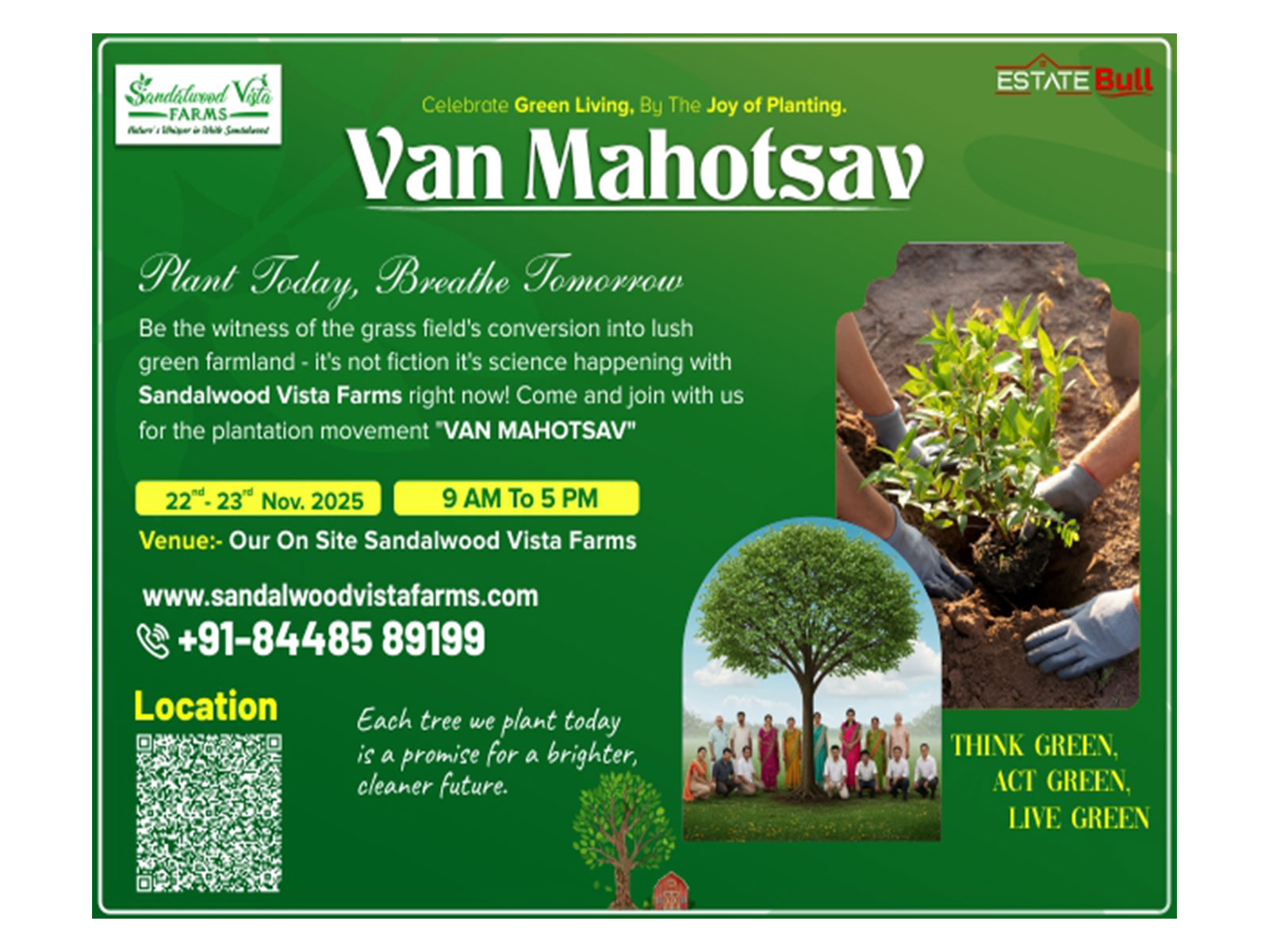 Sandalwood Vista Farms Announces 'Van Mahotsav'
