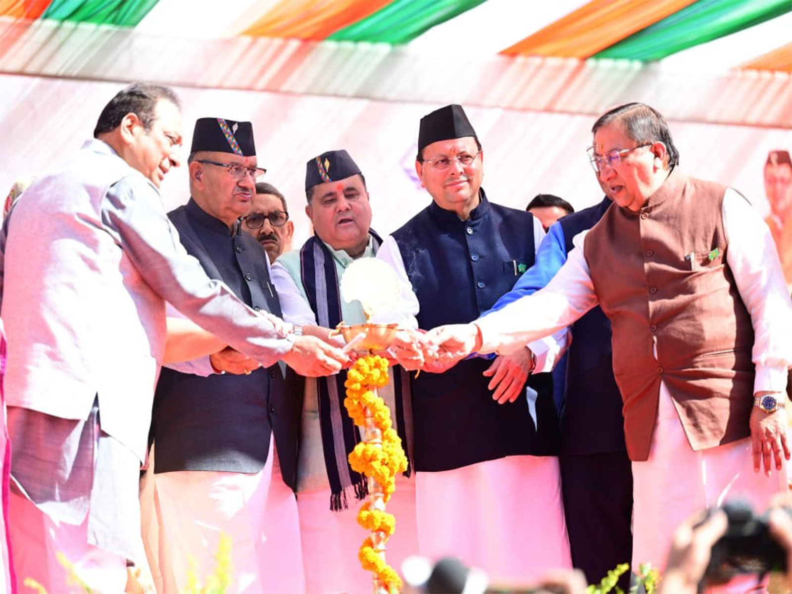 Uttarakhand CM Pushkar Singh Dhami during the event (Photo/ANI)