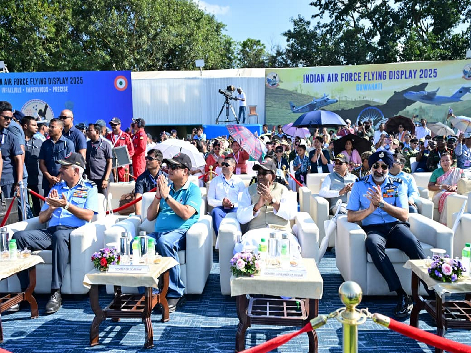 Assam Governor, CM Sarma witness air show (Photo/Raj Bhavan) 