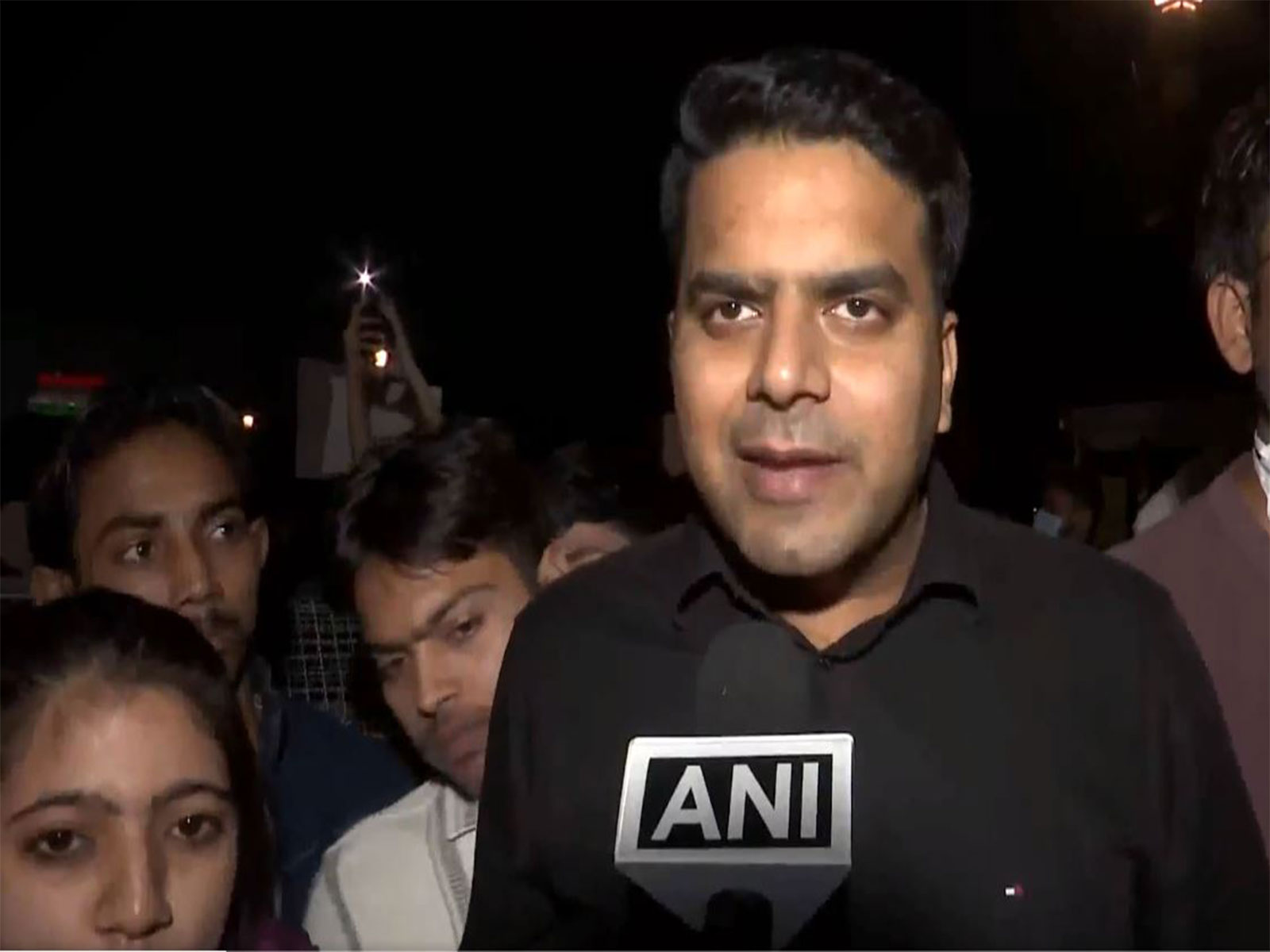 A protestor at India Gate (Photo/ANI)