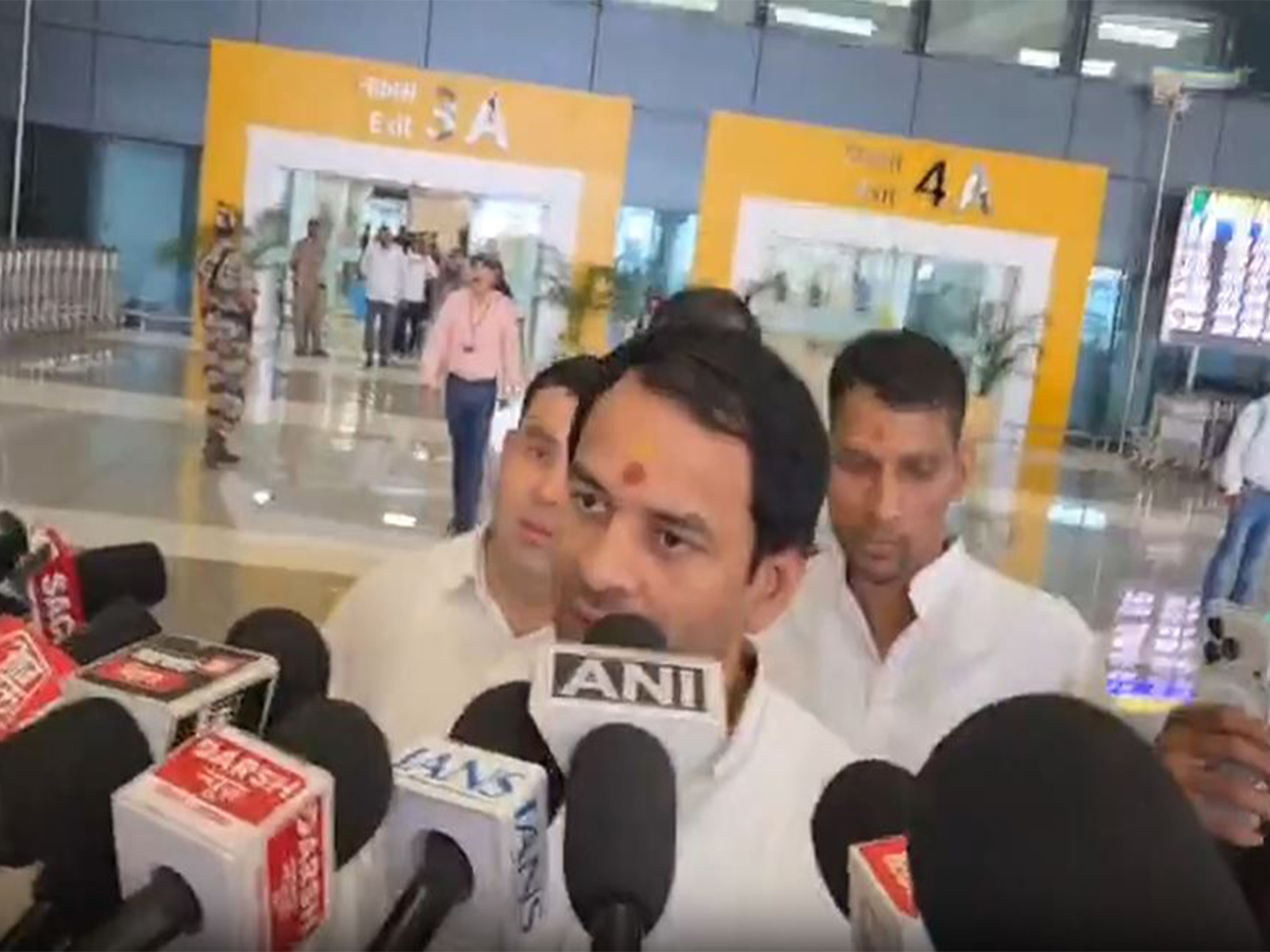 Janshakti Janata Dal chief Tej Pratap Yadav. (Photo/ANI)