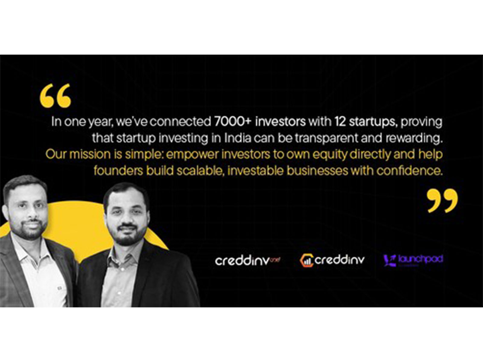 Creddinv Marks a Milestone with 7000+ Investors, Pioneering Direct Cap Table Investments in India