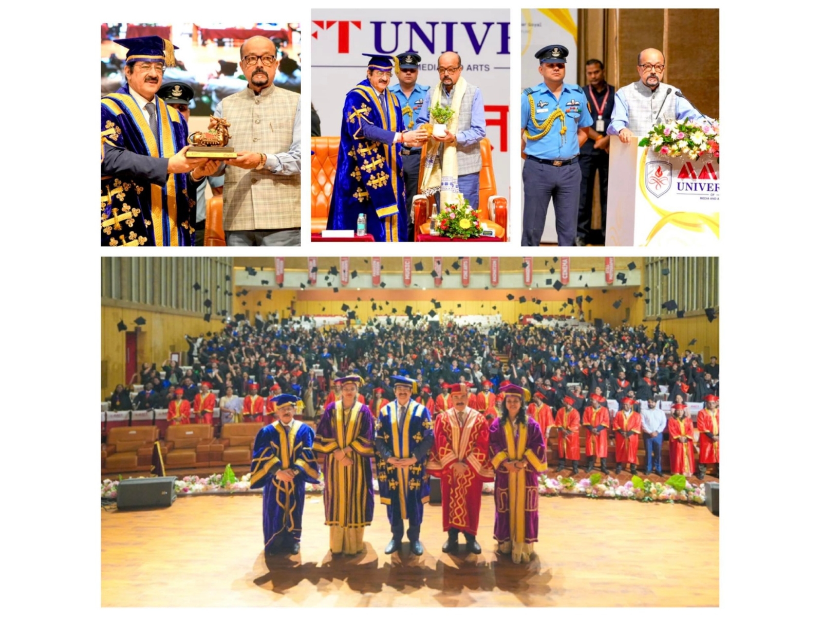 Governor H.E. Ramen Deka Presides Over a Grand and Global AAFT University Convocation 2025 at Raipur
