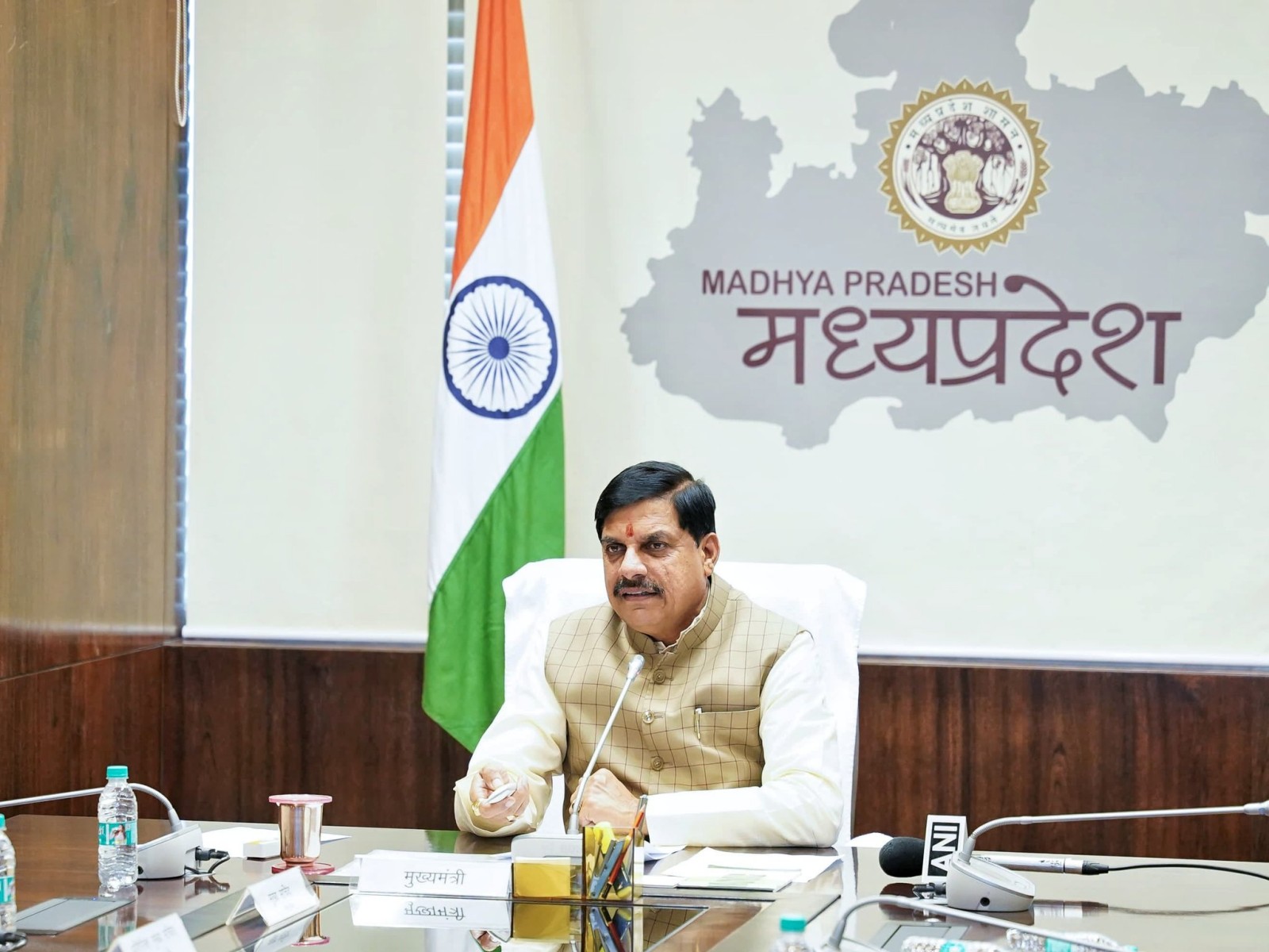 MP CM Mohan Yadav is virtually inaugurating the Rewa-Delhi air service (Photo/X @DrMohanYadav51)