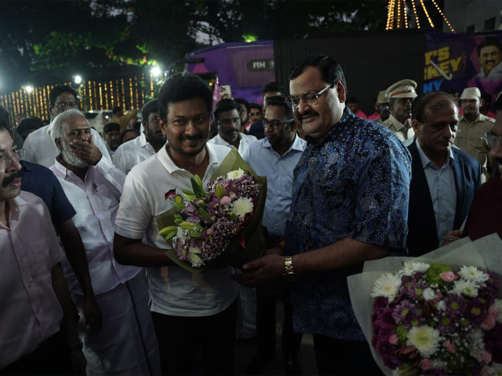 Deputy Chief Minister of Tamil Nadu Udhayanidhi Stalin and HI Secretary General Bhola Nath (Photo: Hockey India)