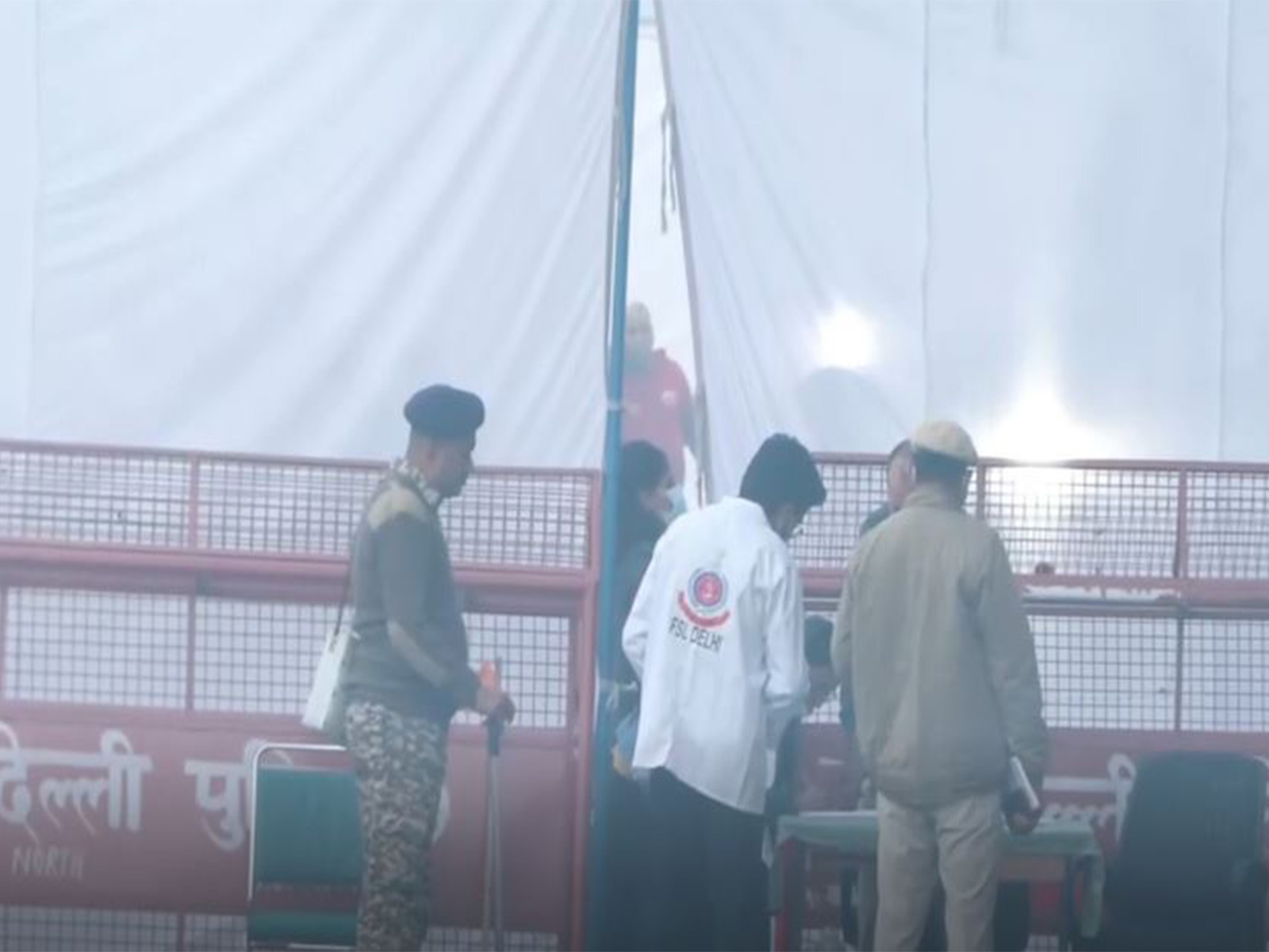 Visual from the spot of the blas near Red Fort (Photo/ANI)