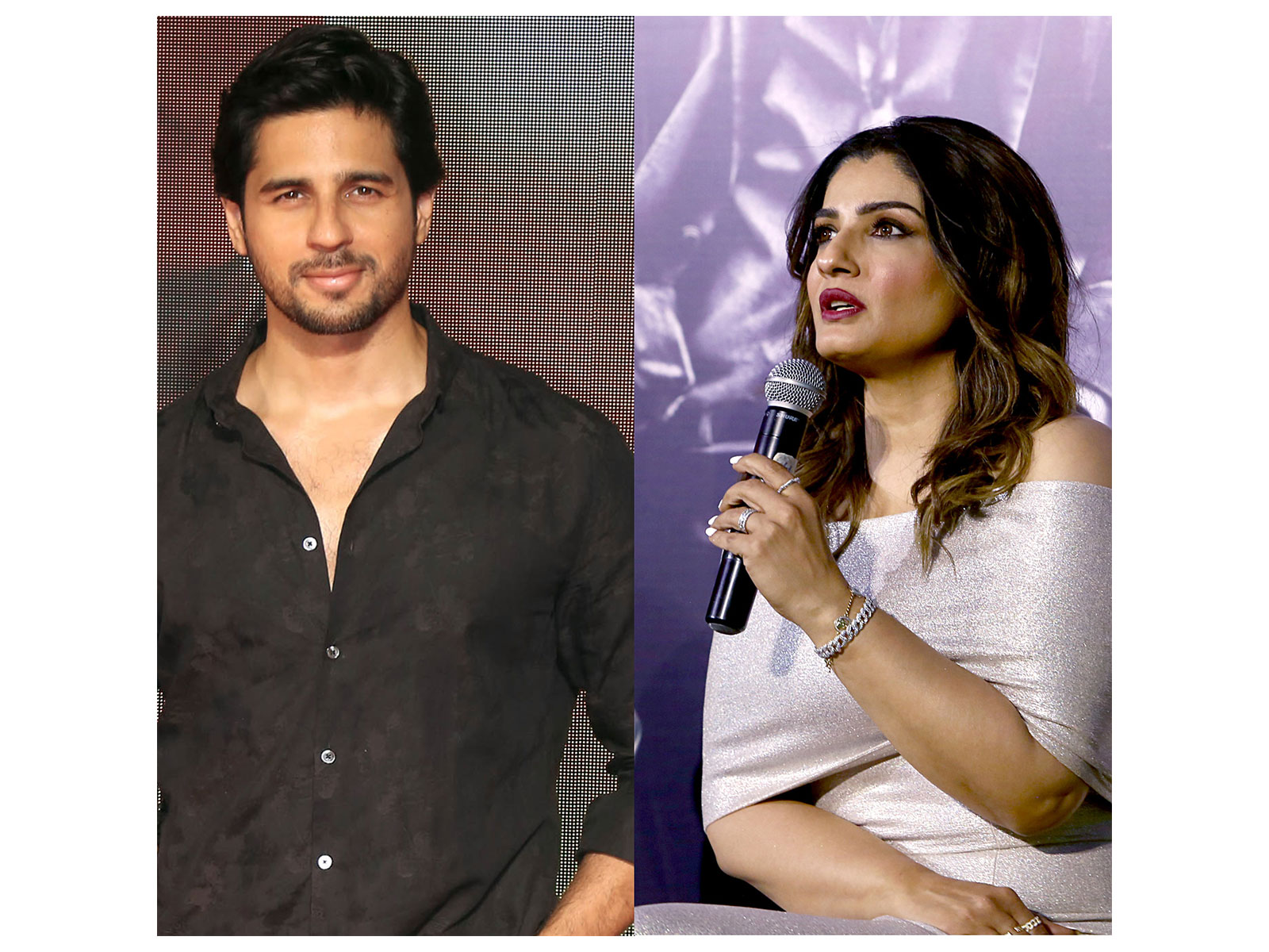 Sidharth Malhotra, Raveena Tandon (File photo: ANI)
