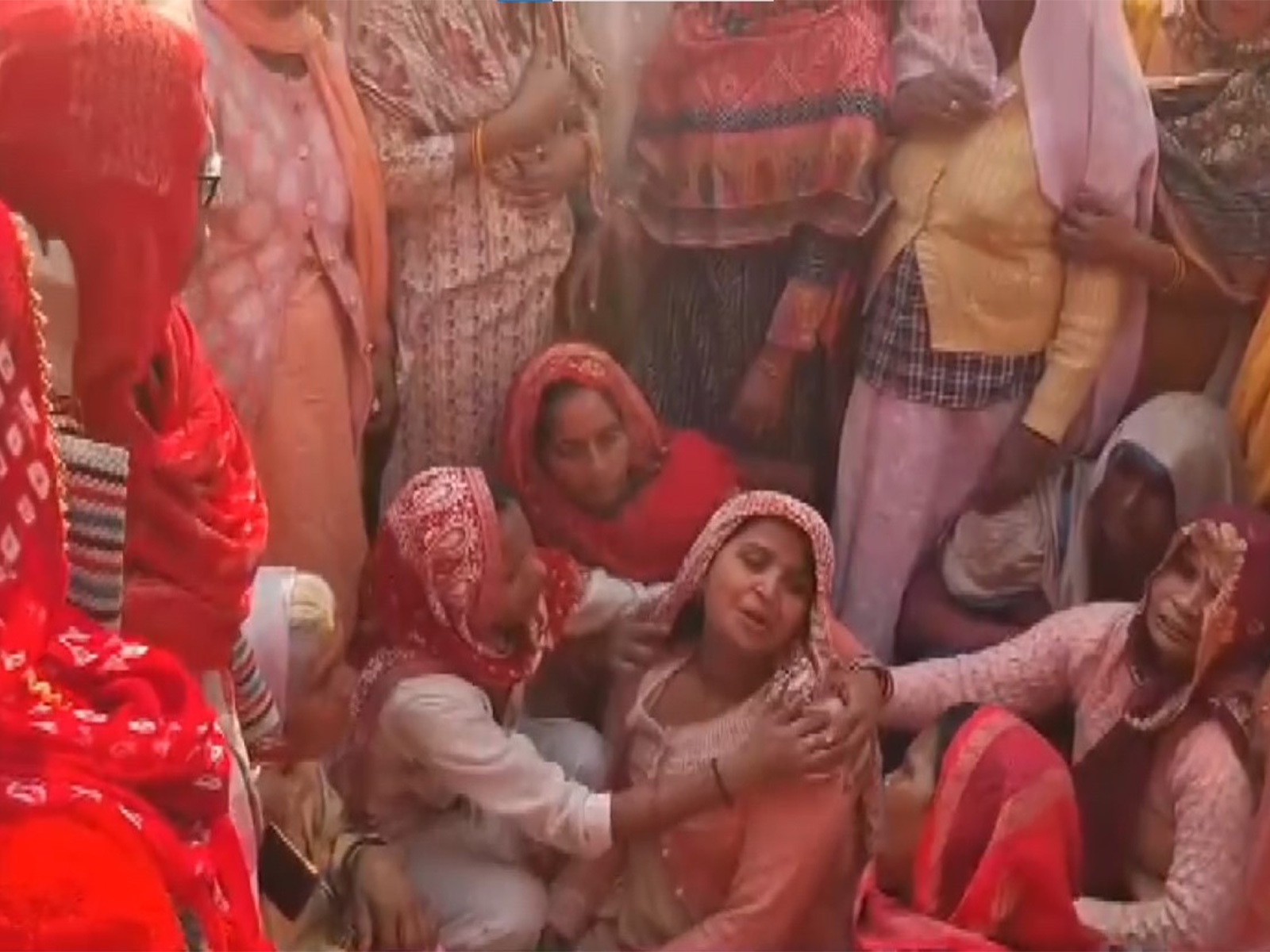 Wailing mothers and sisters Ashok, who was killed in Delhi blast (Photo/ANI)