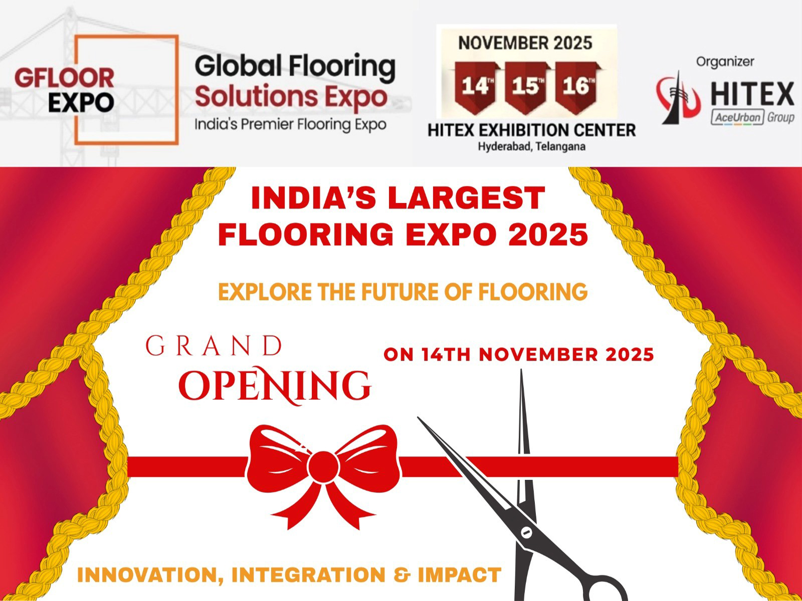 Excitement Peaks as GFLOOR EXPO 2025 Opens This Week at HITEX, Hyderabad!