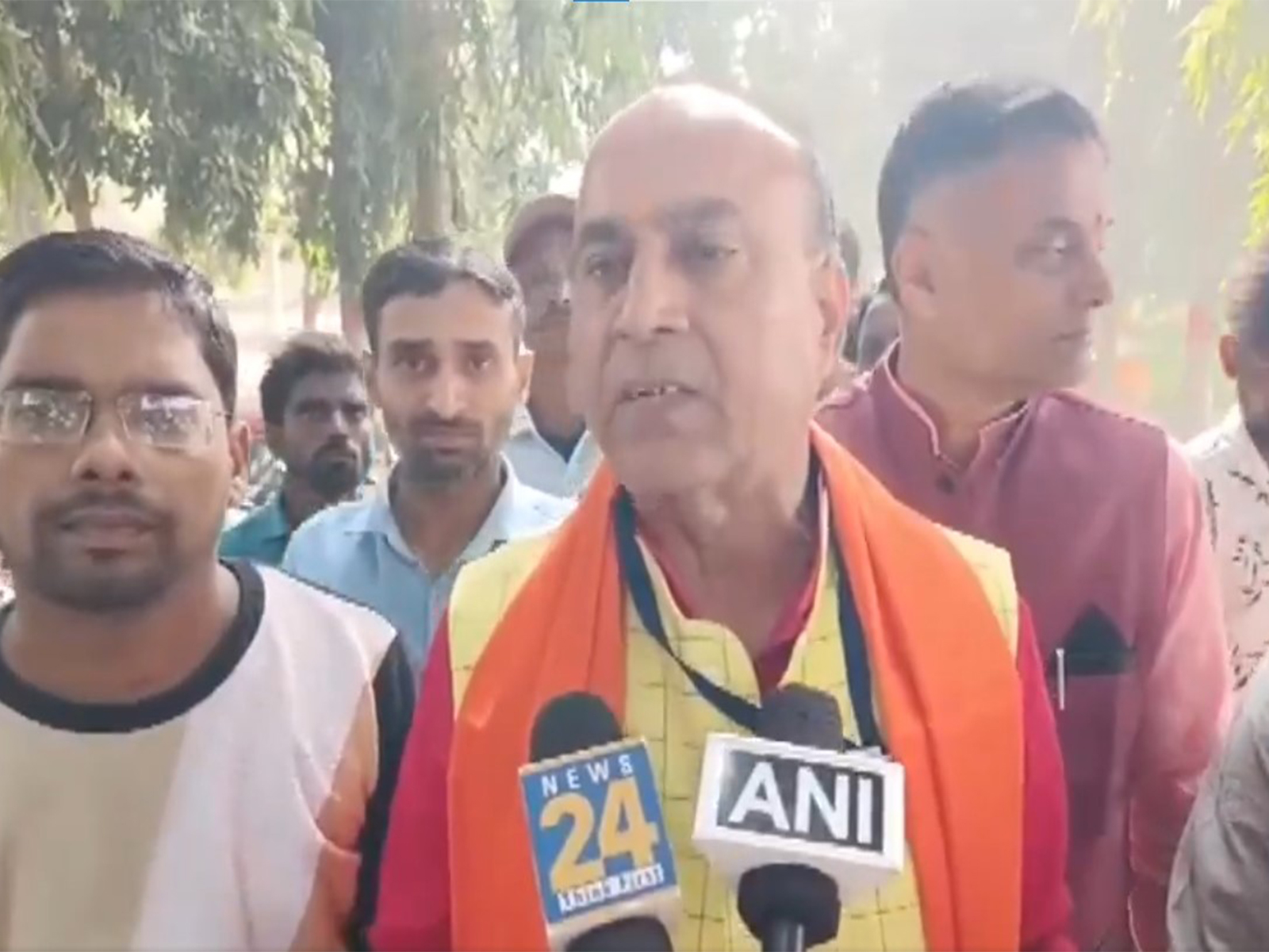 BJP candidate from Forbesganj and sitting MLA Vidya Sagar Keshri (Photo/ANI)