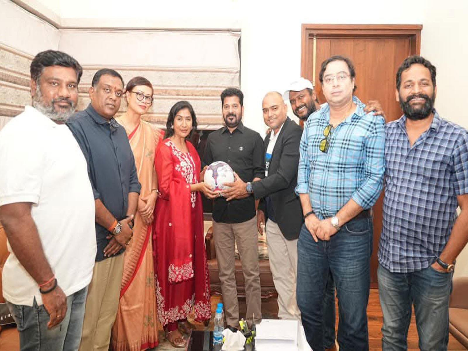 Parvati Reddy,  Revanth Reddy, and Satadru Dutta (Photo: Facebook/ Satadru Dutta II)