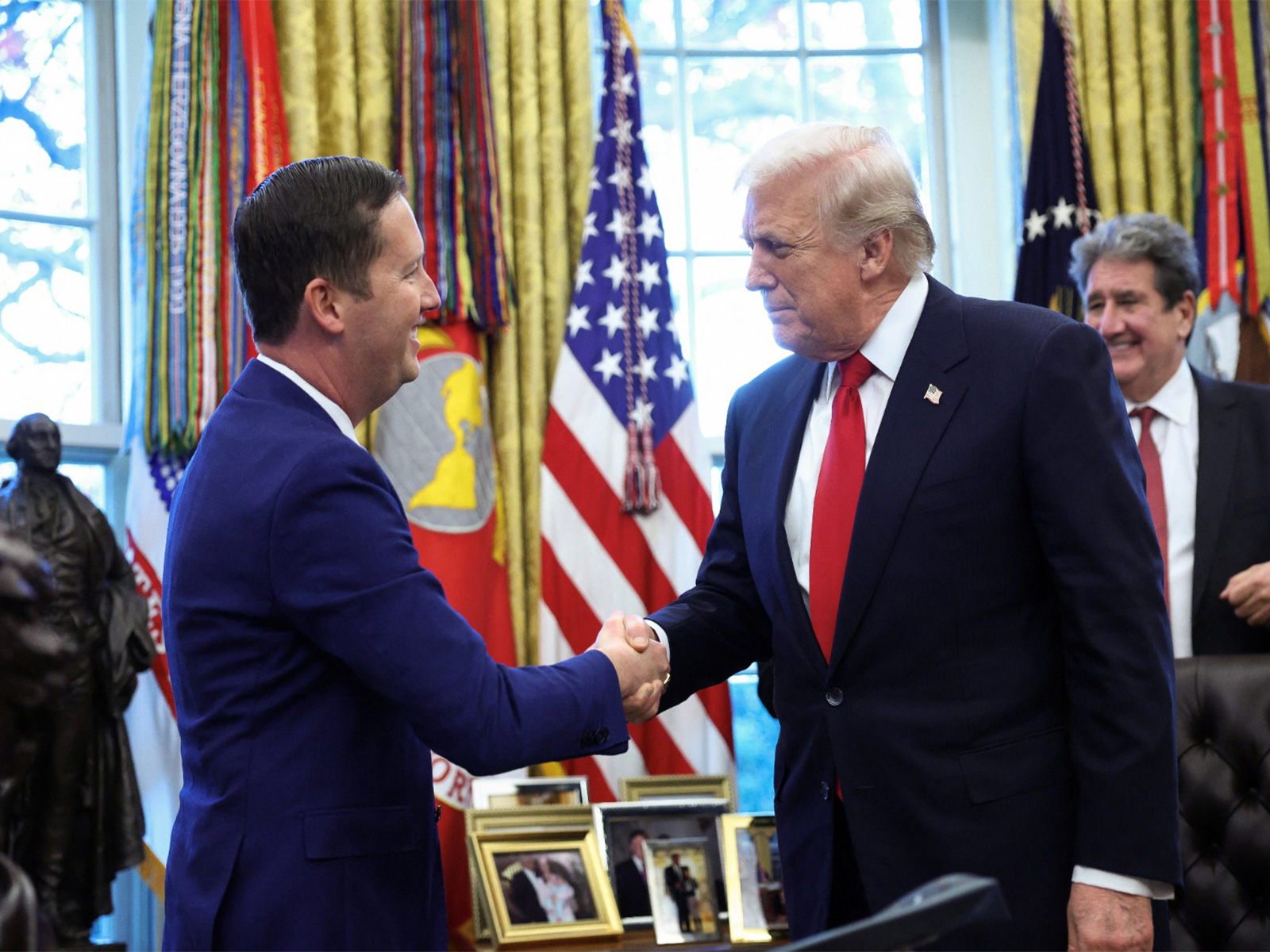 US Ambassador to India Sergio Gor and US President Donald Trump (Photo/ Reuters)