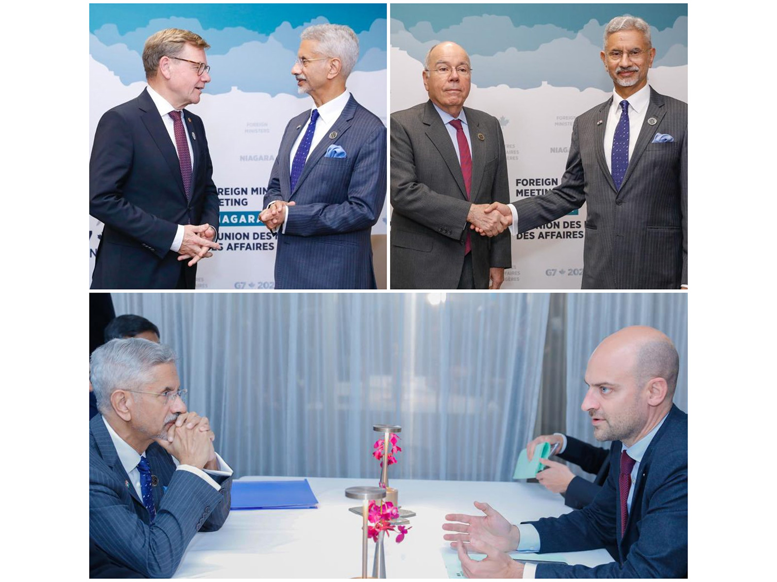 EAM Jaishankar with German, Brazilian and French counterparts (Photo/X@DrSJaishankar)