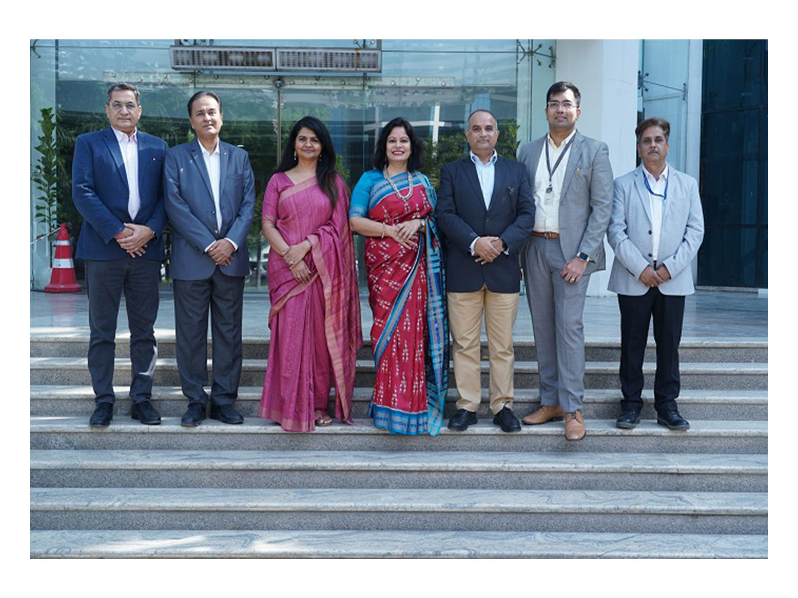 Anand Chordia, Pawan Kumar Jaitly, Jalaja Menon and Manoviram Rath, from LTTS with Kamolika Gupta Peres, Alok Sharma and Nikhil Bagalkotkar from Autodesk