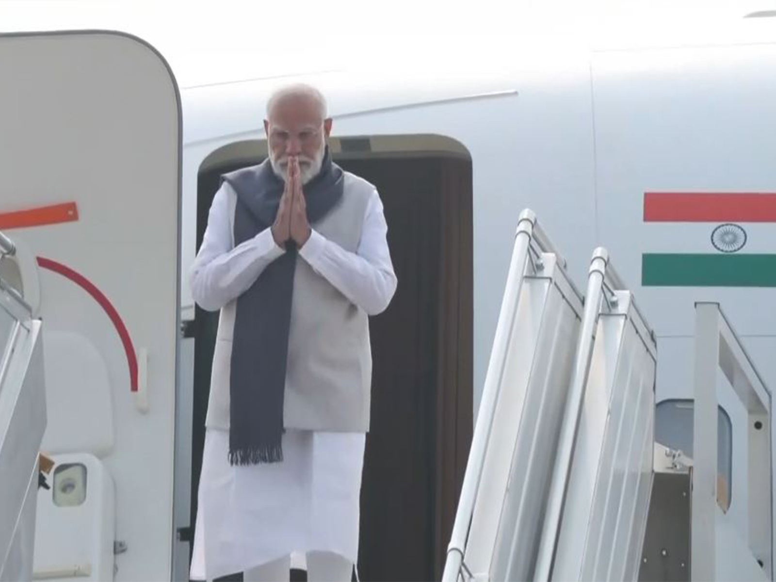 PM Modi returns to Delhi after two-day state visit to Bhutan (Photo/ANI,DD)