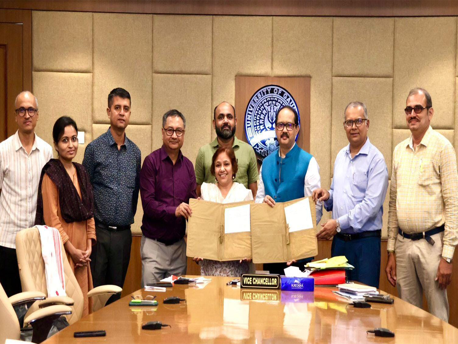 Gauhati University signs MoU with Omeo Kumar Das Institute (Photo/ANI)