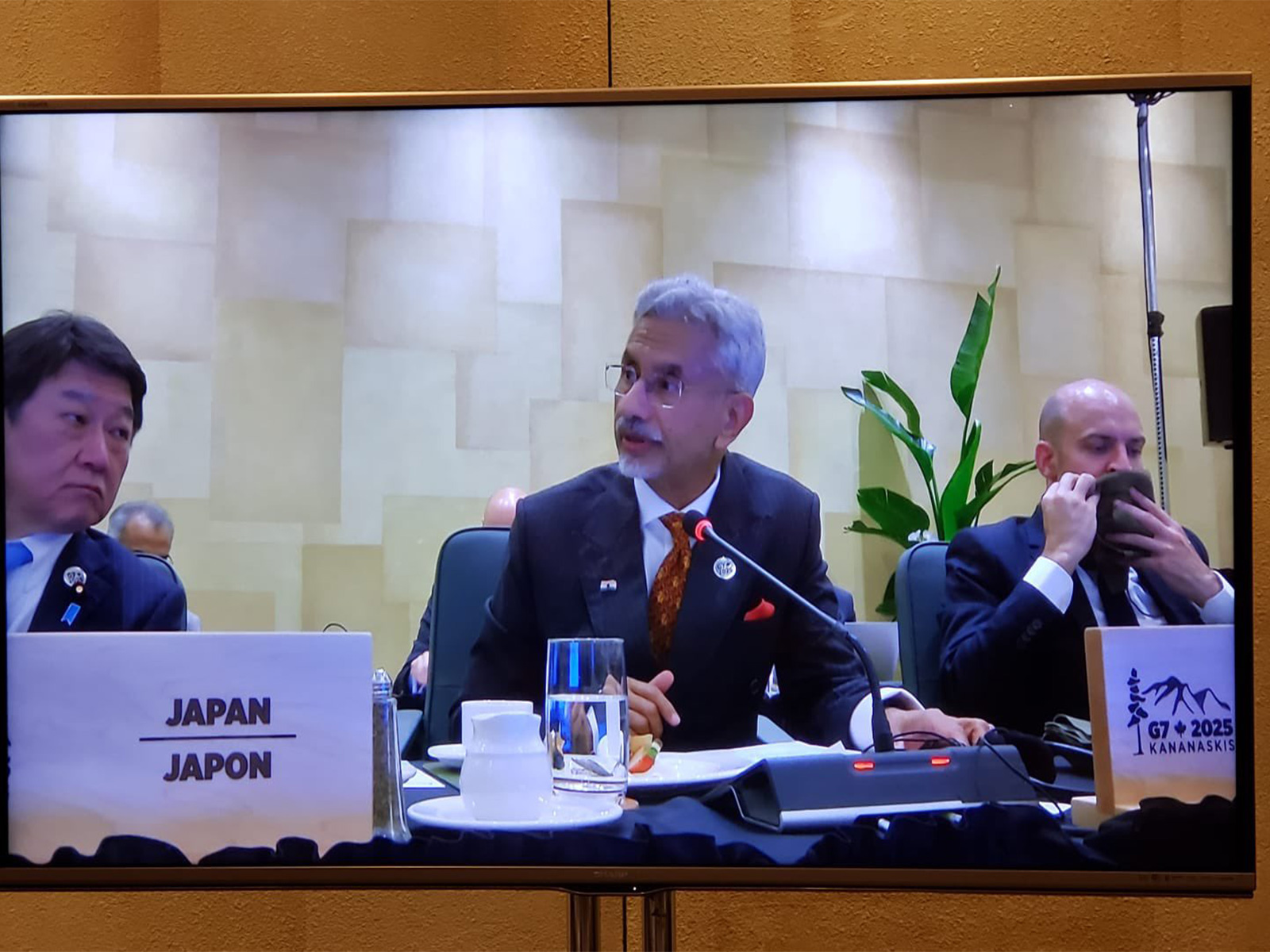 EAM speaking at the G7 Foreign Ministers' Meet Outreach Session on energy security and critical minerals (Photo/X@DrSJaishankar)