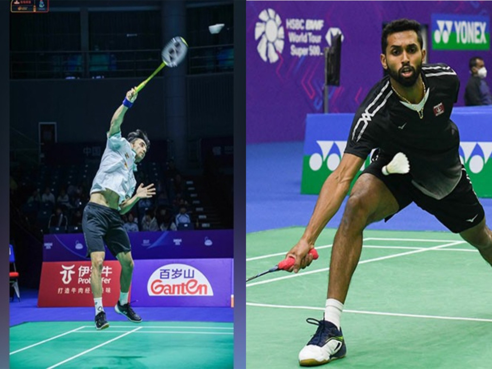 Indian shuttlers Lakshya Sen (L) and HS Prannoy (R). (Photo: BAI Media)