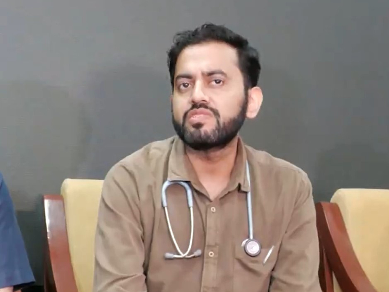 Dr Abhishek, flatmate of Dr Arif (Photo/ANI)