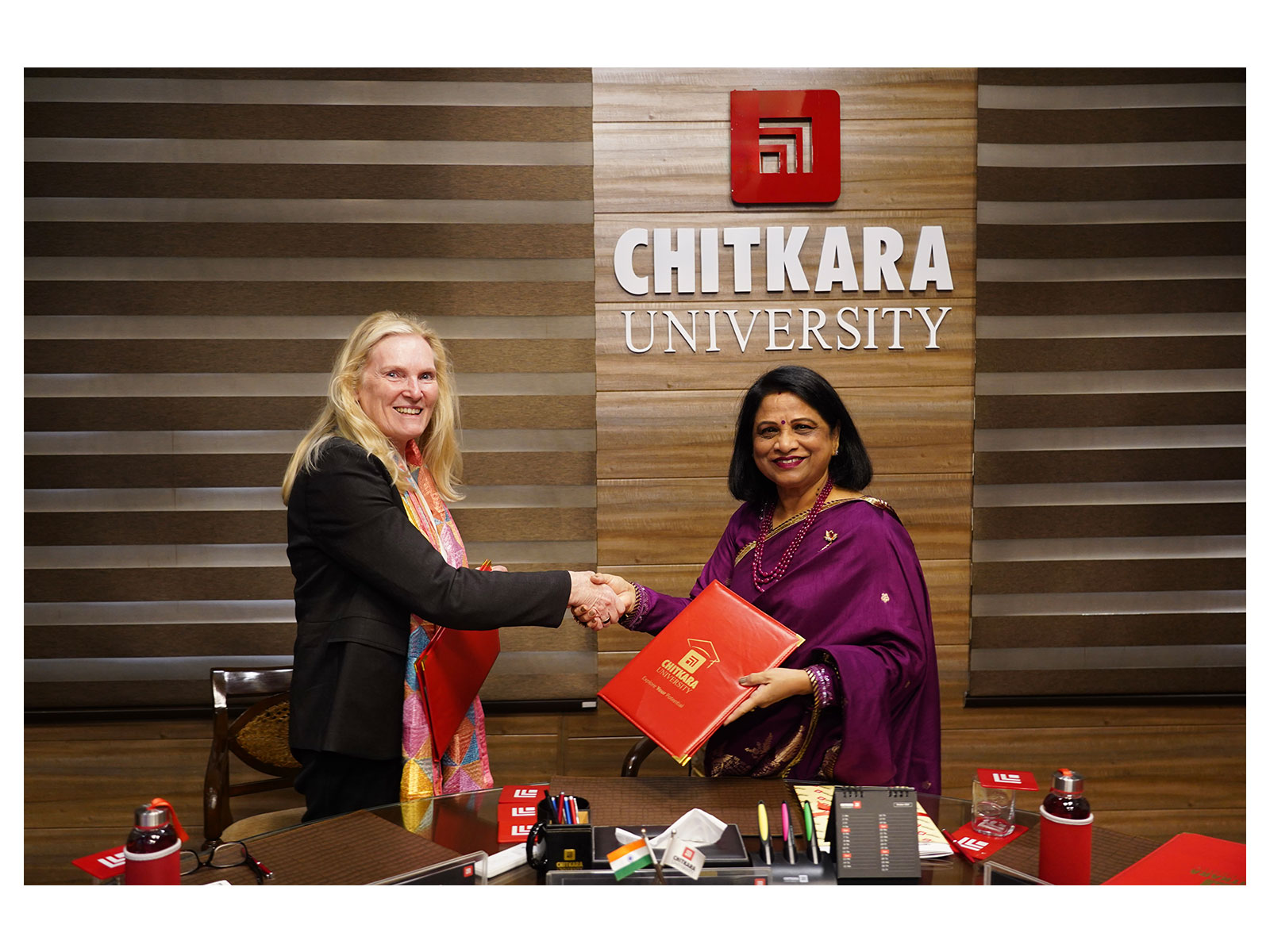 Dr. Madhu Chitkara, Pro-Chancellor, Chitkara University & Dr. Rhonda Lenton, President & VC, York University-Canada, sign MoU to foster global collaboration and academic excellence
