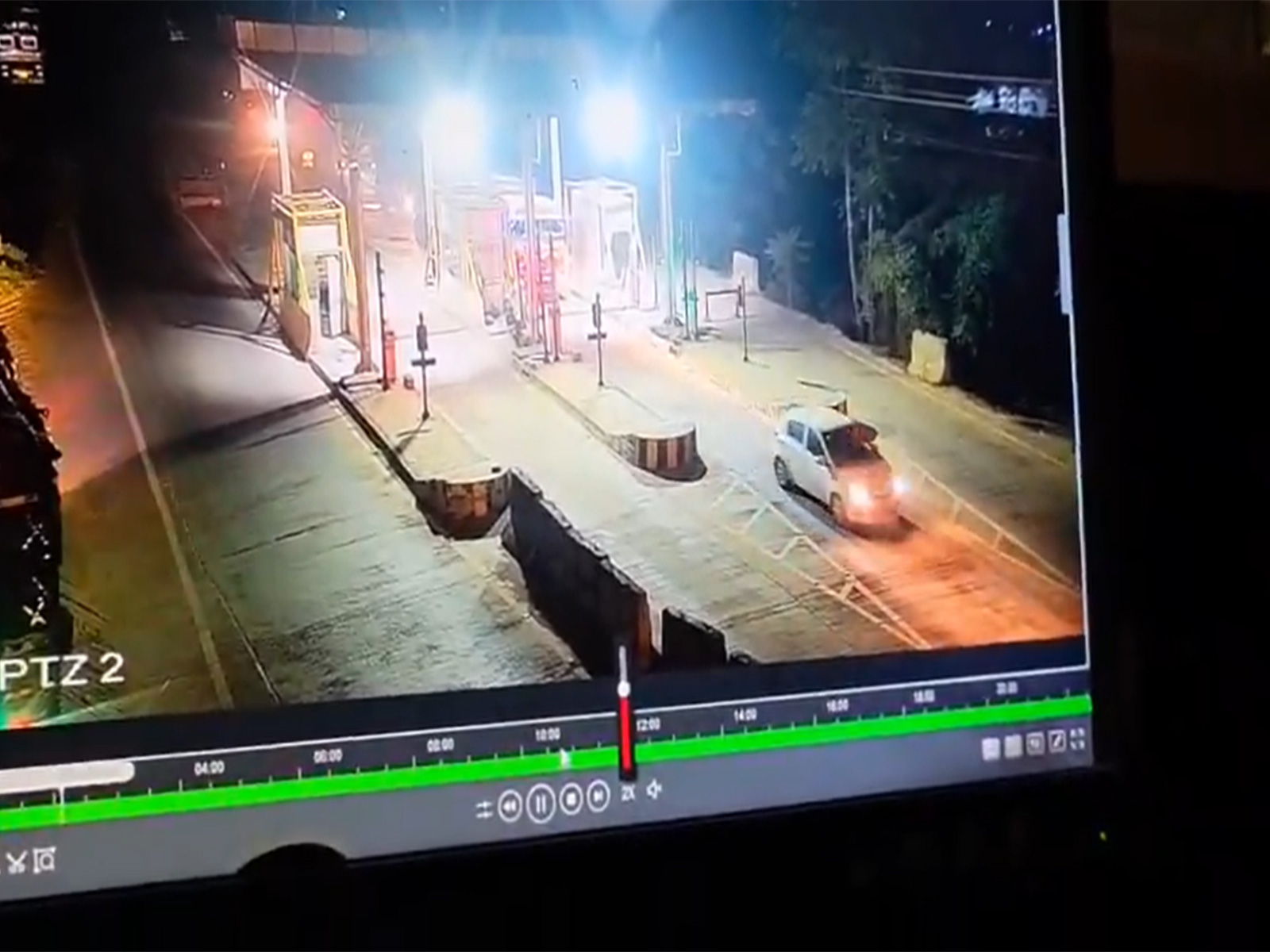 CCTV spots suspect Umar Un Nabi at Haryana toll plaza (Photo/ANI)