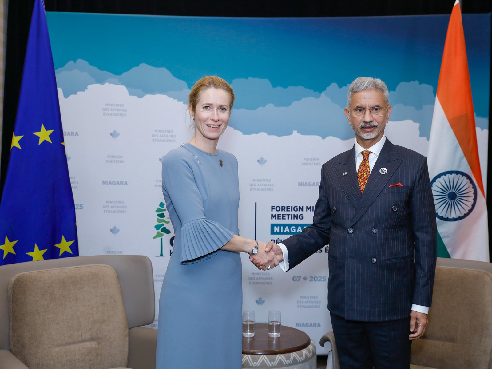 Vice-President of the European Commission, Kaja Kallas and External Affairs Minister S Jaishankar (Photo: X@DrSJaishankar)