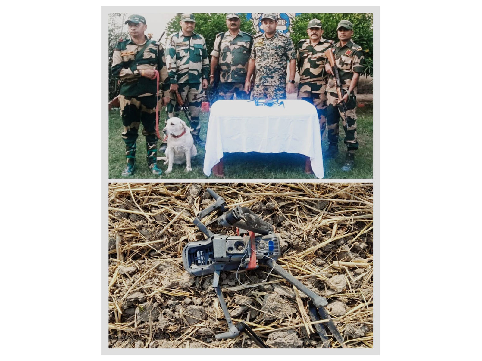 BSF recovered drone, pistols and heroin in Punjab (Photo/ANI)