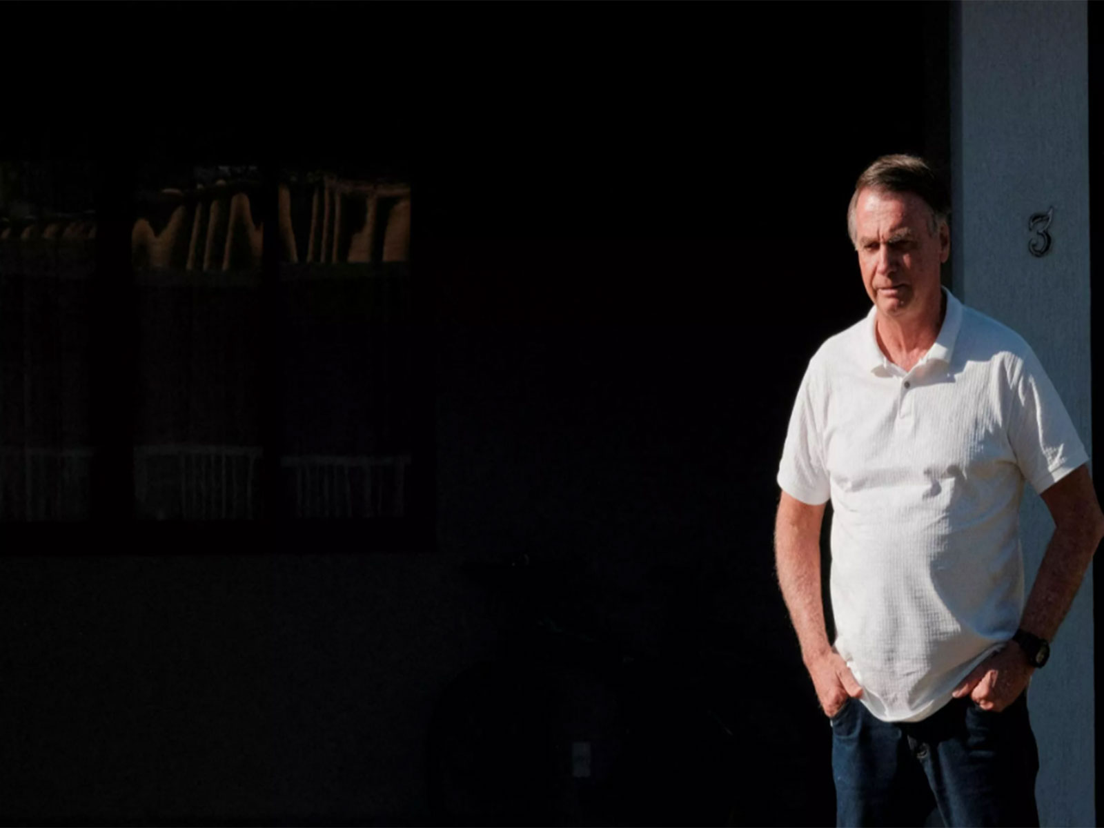 Former President Jair Bolsonaro at his residence in Brasilia (Photo/Reuters)