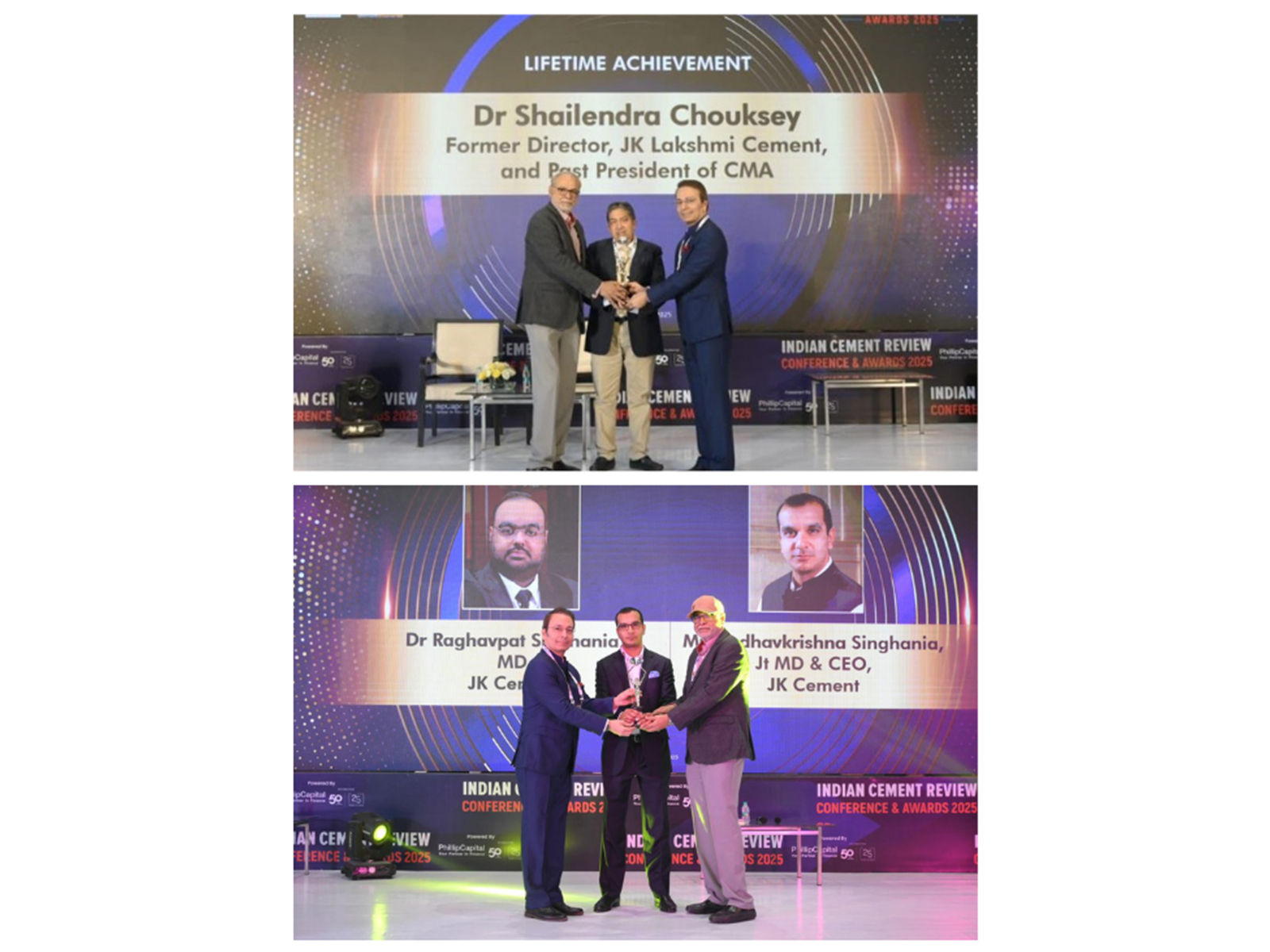Singhania Brothers and Dr Chouksey win Indian Cement Review Awards 2025
