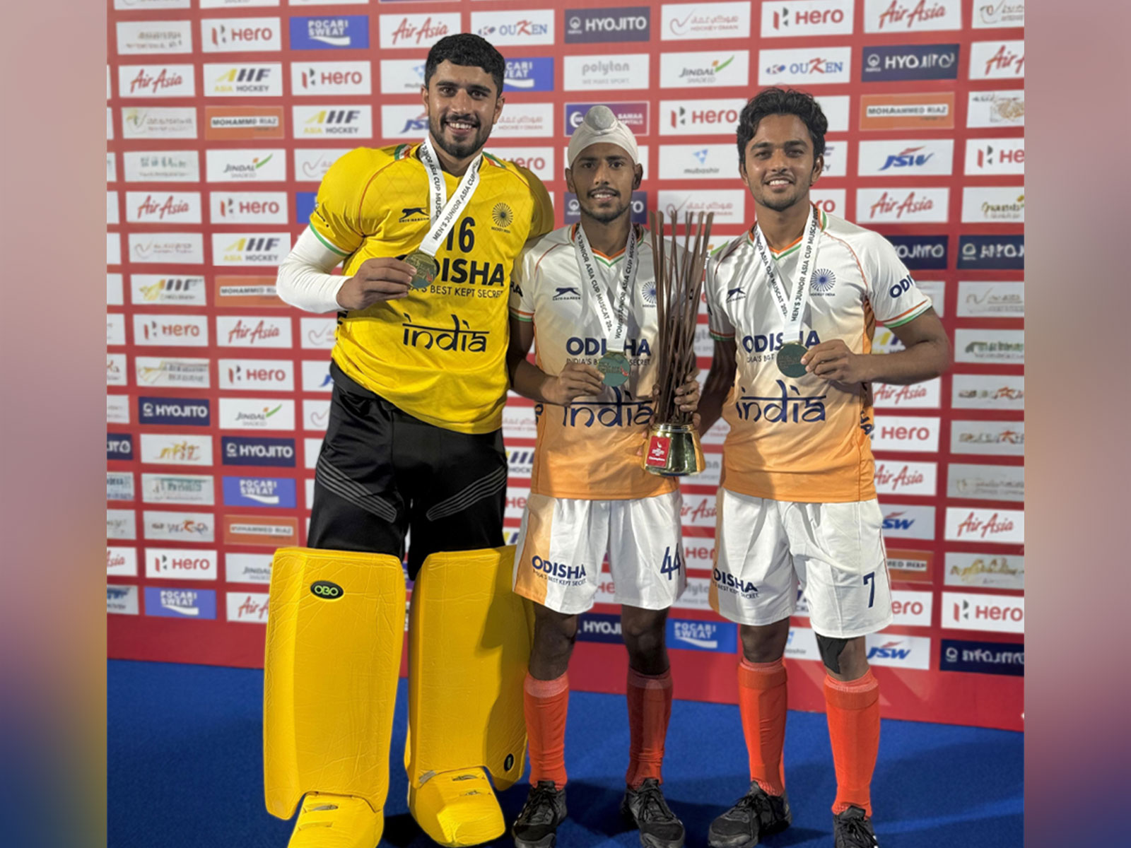Roundglass Hockey Academy players Gurjot Singh, Arshdeep Singh, Princedeep Singh (Image: RGHA)