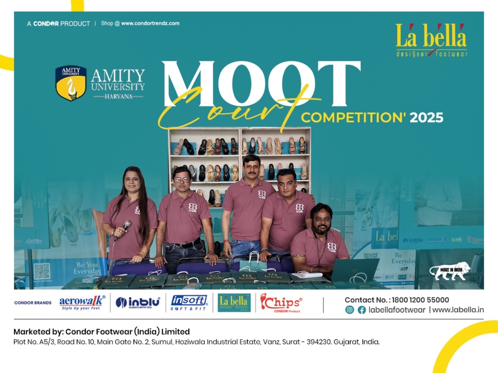 La Bella a Condor Product Shines as Platinum Sponsor at Amity Law University's Moot Court Competition & Valedictory Ceremony 2025