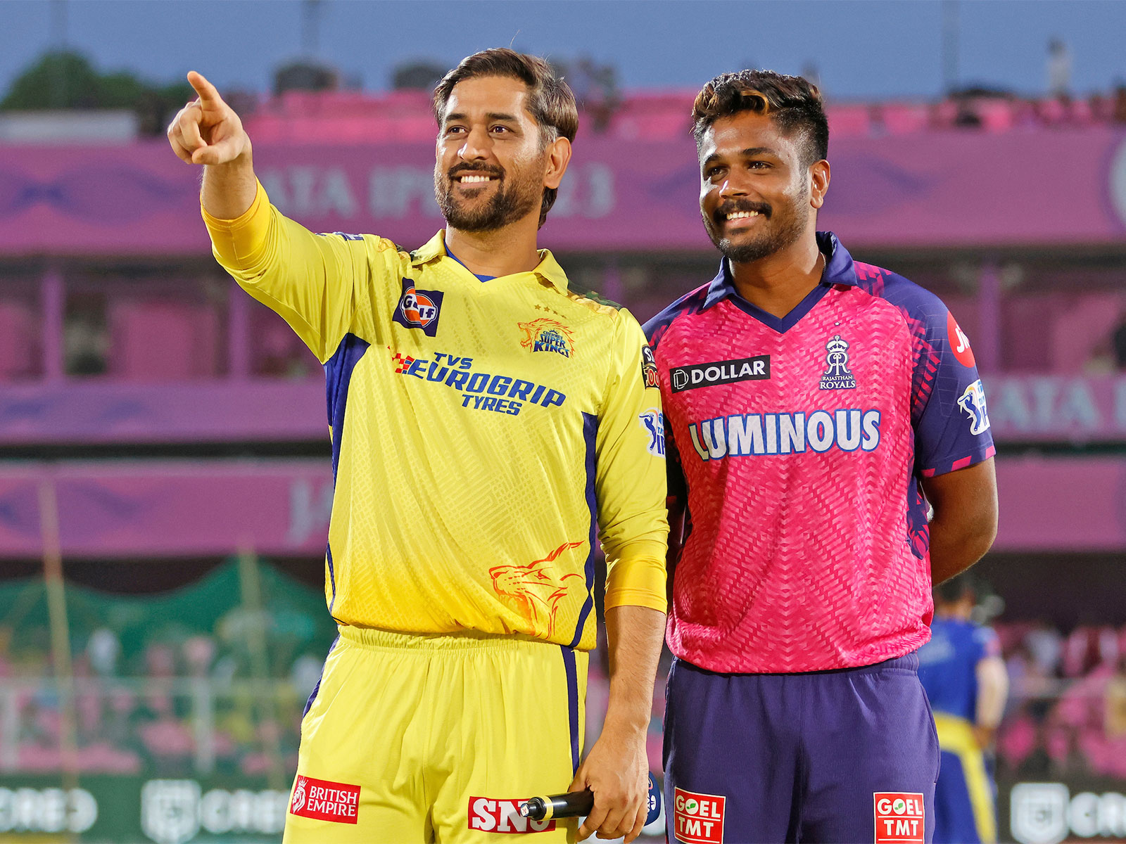 MS Dhoni and Sanju Samson (Photo/ANI)