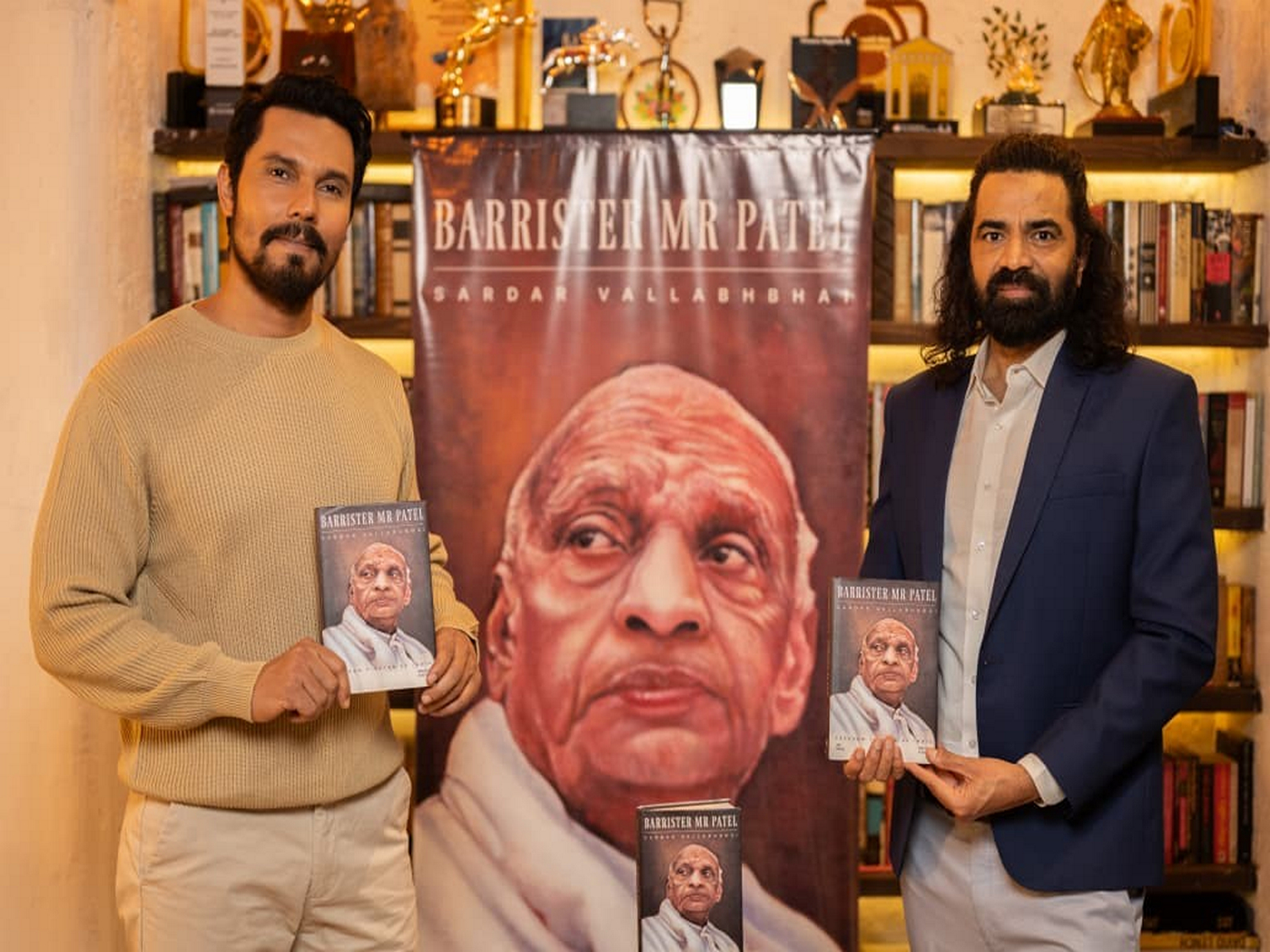 Randeep Hooda Launches Jay Patel's Debut Book "Barrister Mr. Patel" Honouring Sardar Vallabhbhai Patel's 150th Birth Anniversary