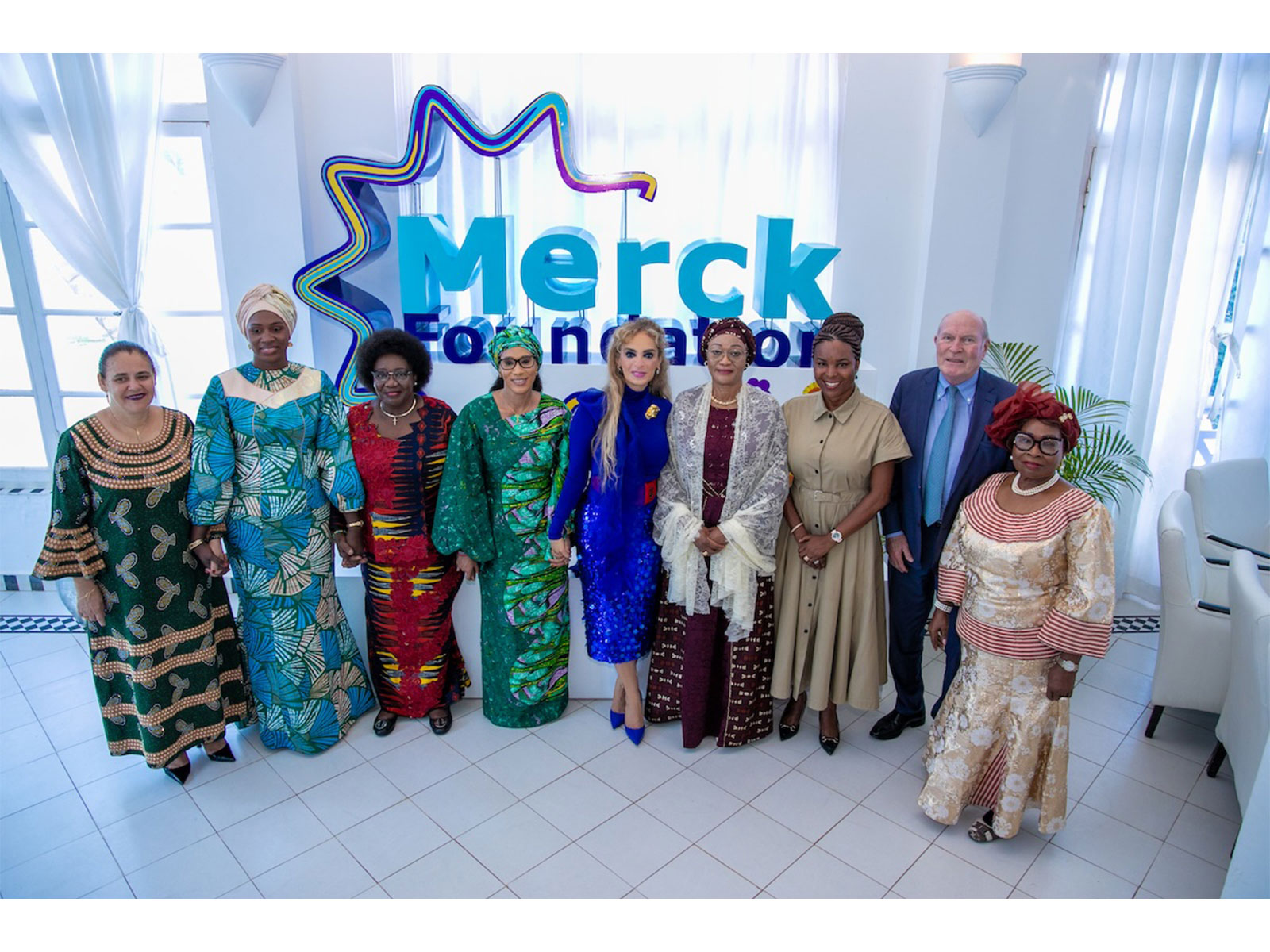 Merck Foundation Chairman and CEO with African First Ladies during their Africa Asia Luminary 2025
