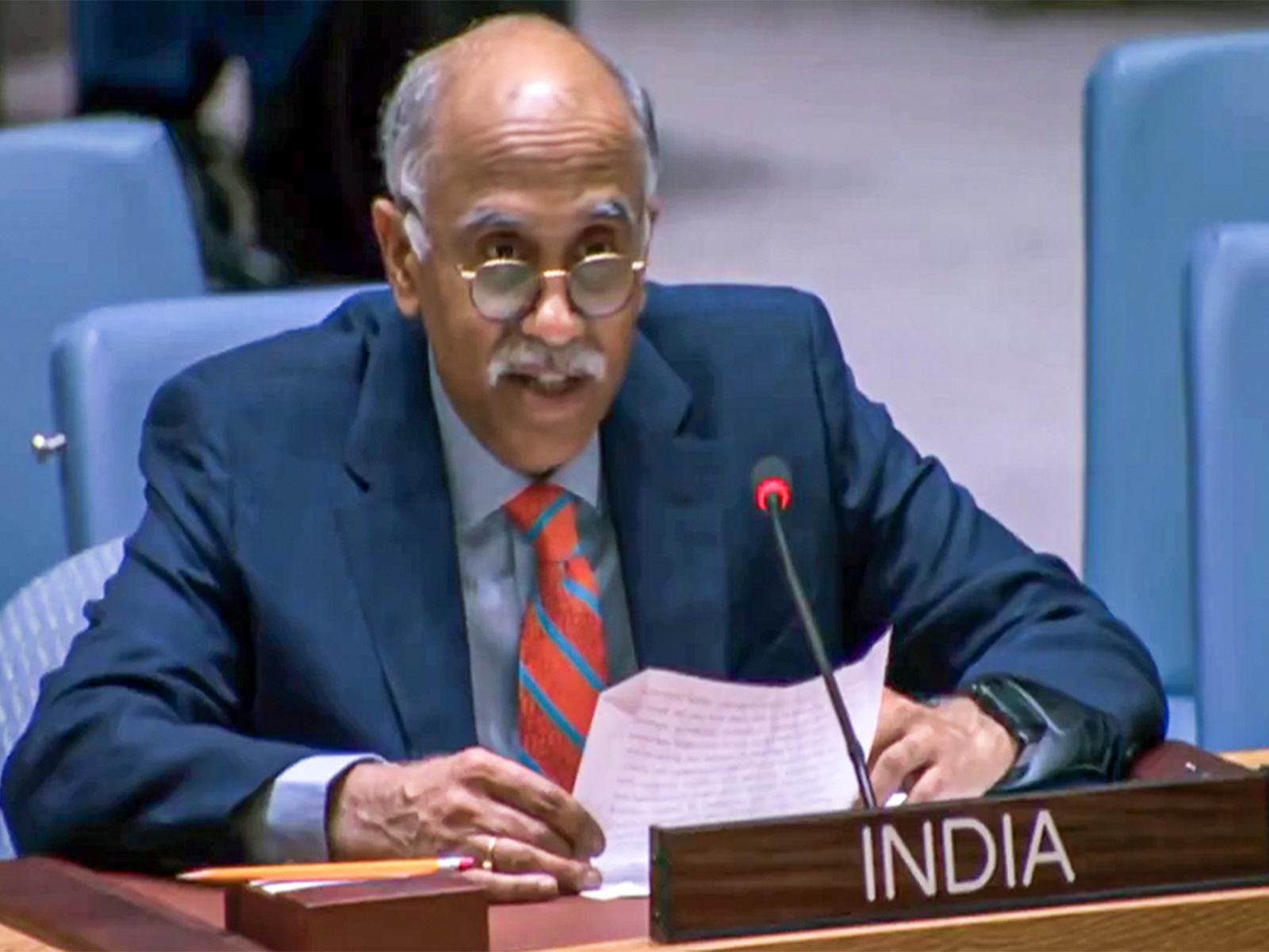 Permanent Representative of India to the United Nations Parvathaneni Harish (Photo/ANI)