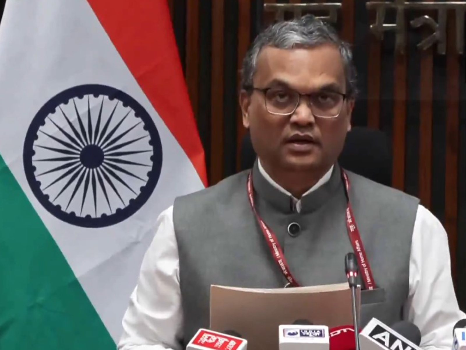 Joint Secretary in the MHA's Jammu and Kashmir Division, Prashant Lokhande (Photo/ANI)