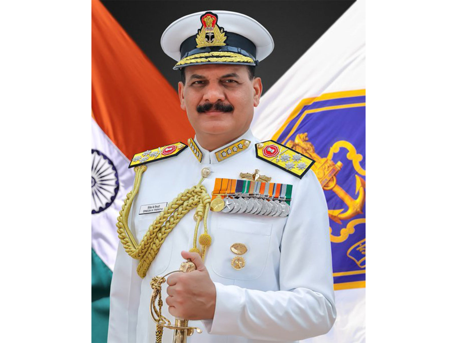 Chief of Naval Staff Admiral Dinesh K Tripathi (Photo X/IndianNavy)