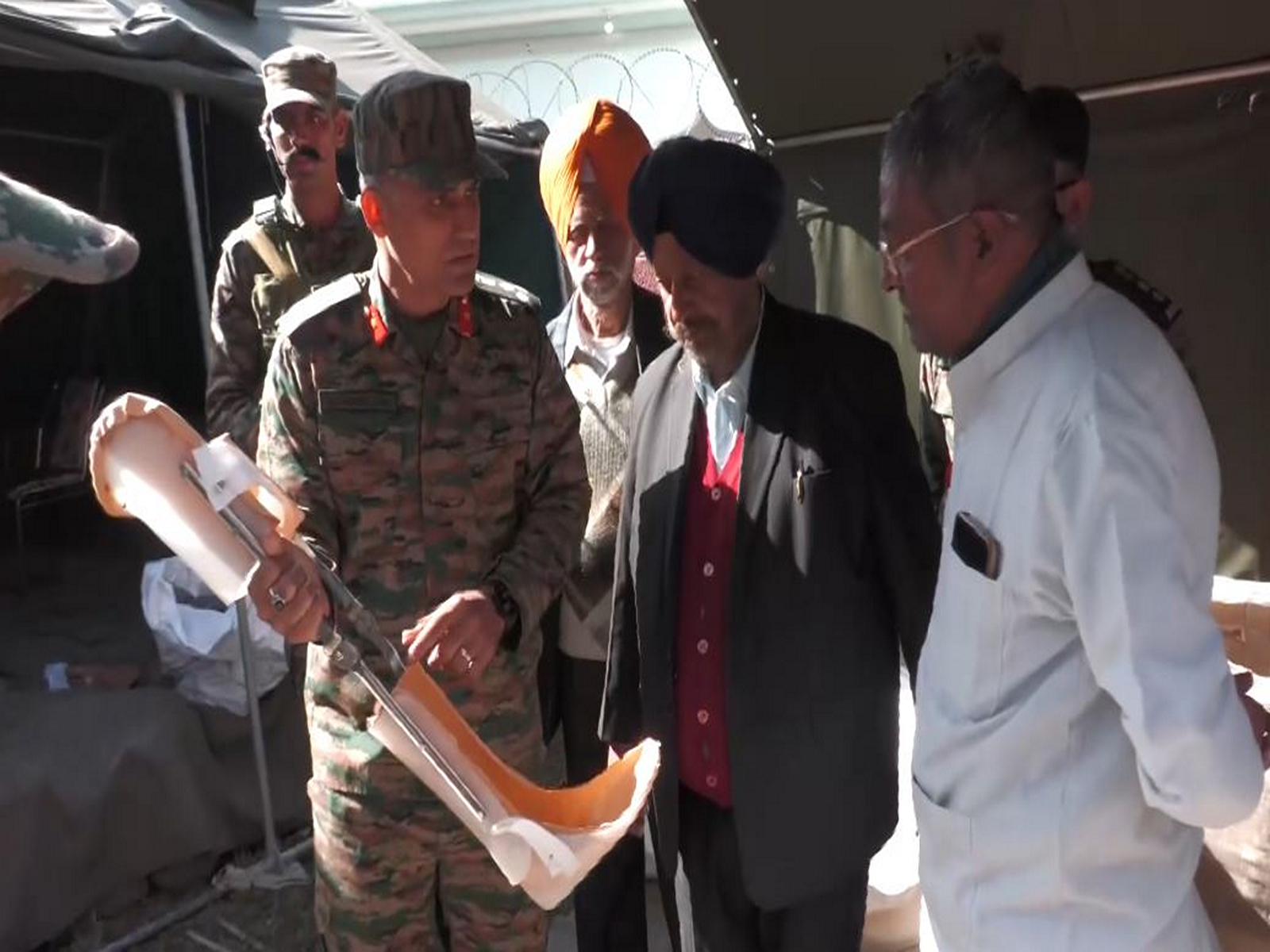 Visual from 3-day camp in Poonch, providing free assestive devices (Photo/ANI)