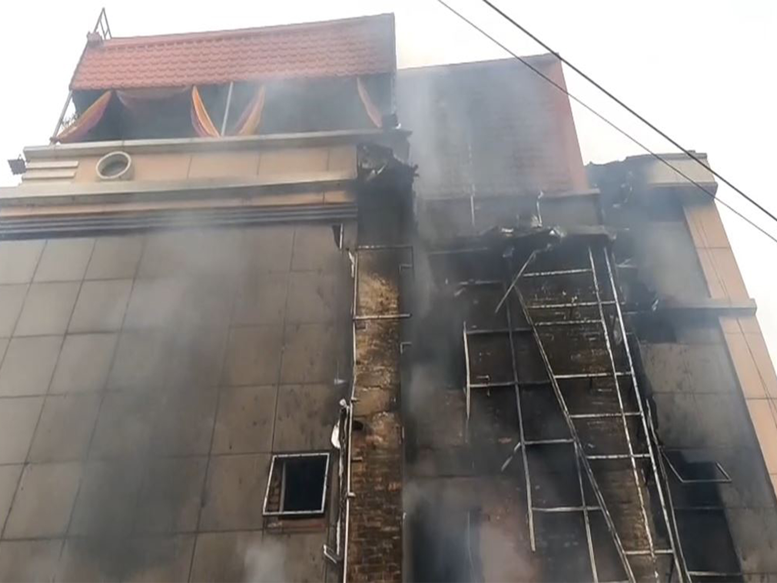 Fire at Atharva Veda Banquet Hall (Photo/ANI)