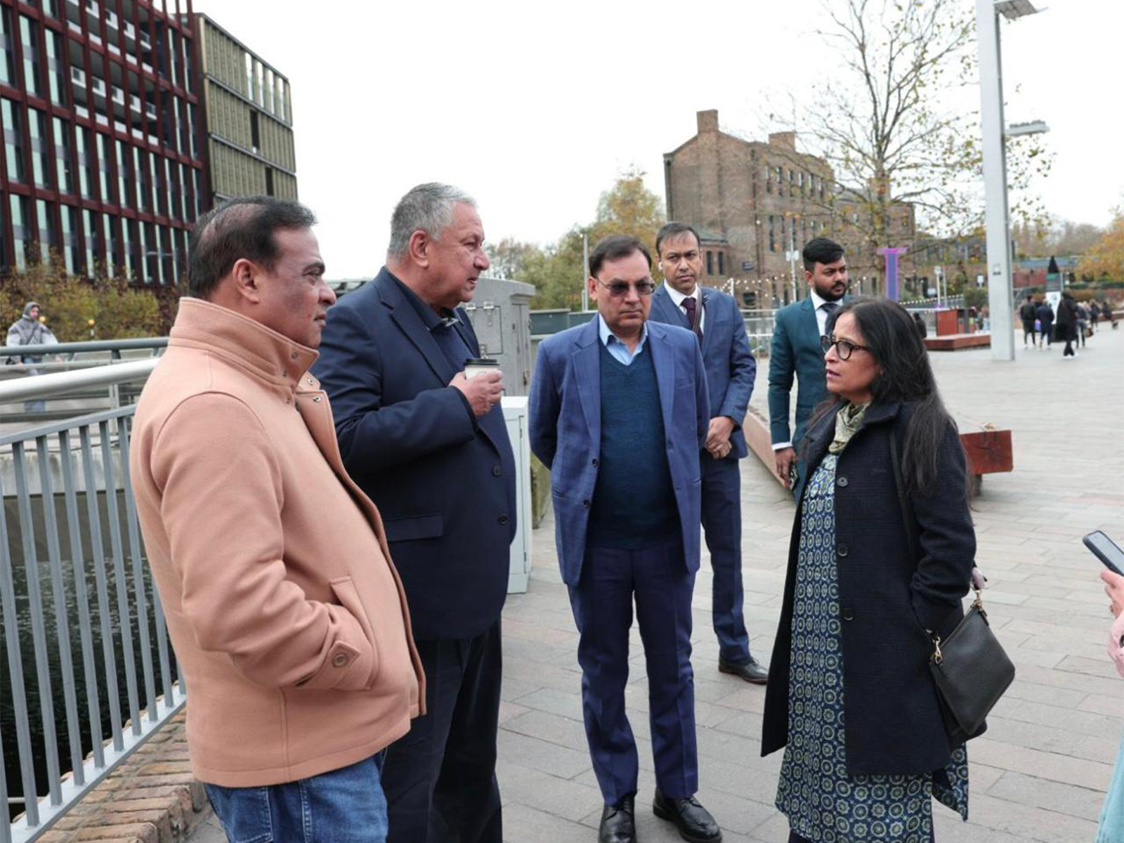 Chief Minister of Assam, Himanta Biswa Sarma during a visit to London (Photo/ @himantabiswa